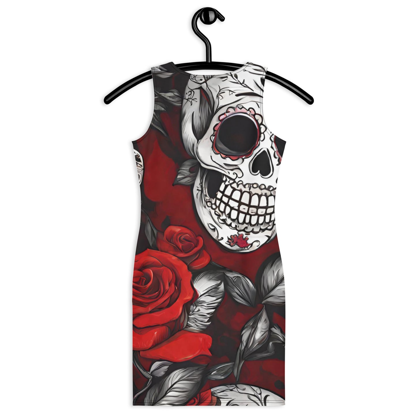 DAY OF THE DEAD FITTED DRESS