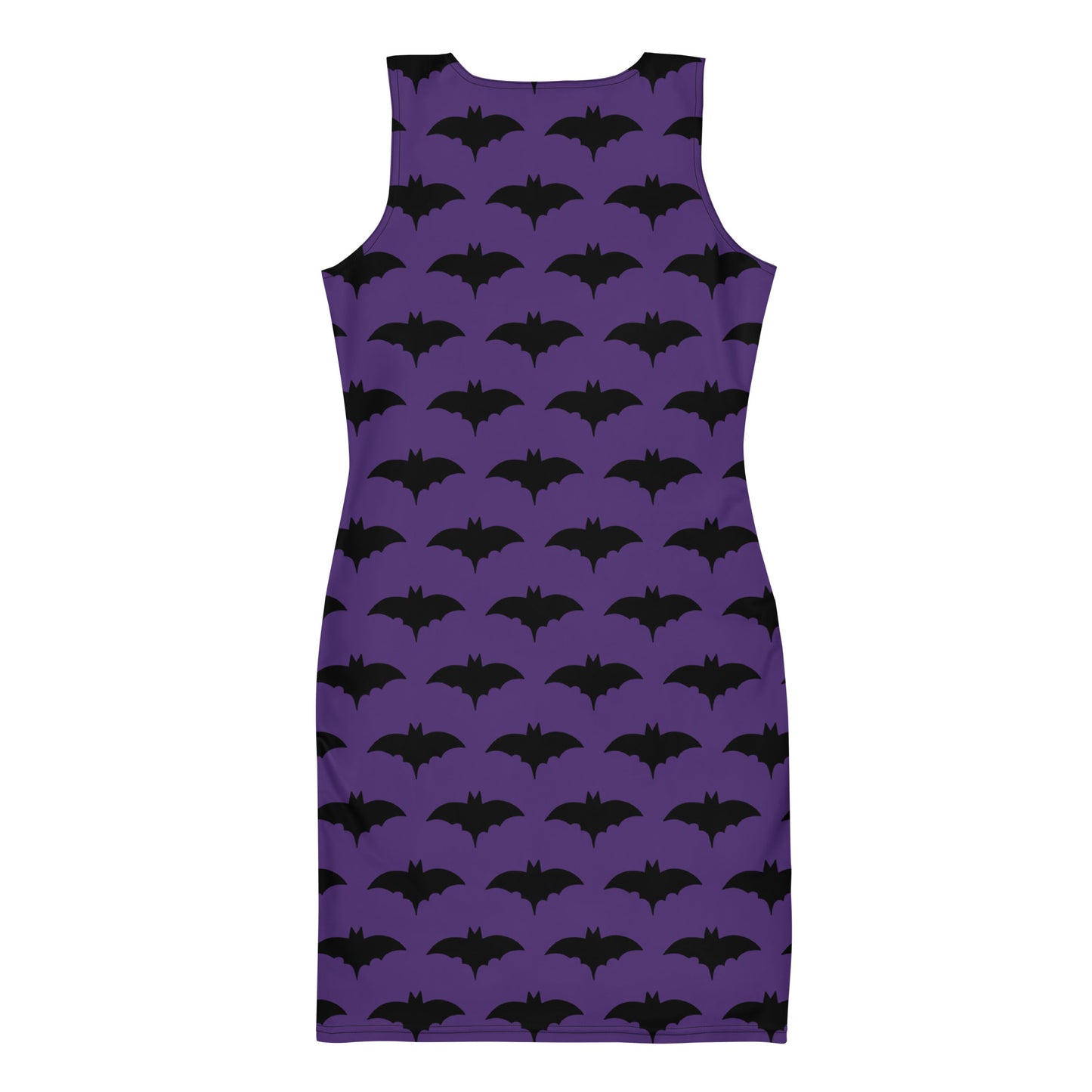 PURPLE BAT FITTED DRESS