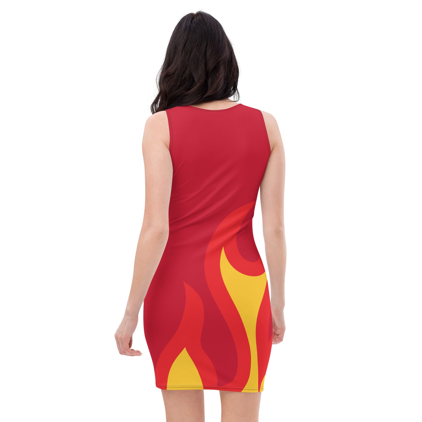 FLAME FITTED DRESS