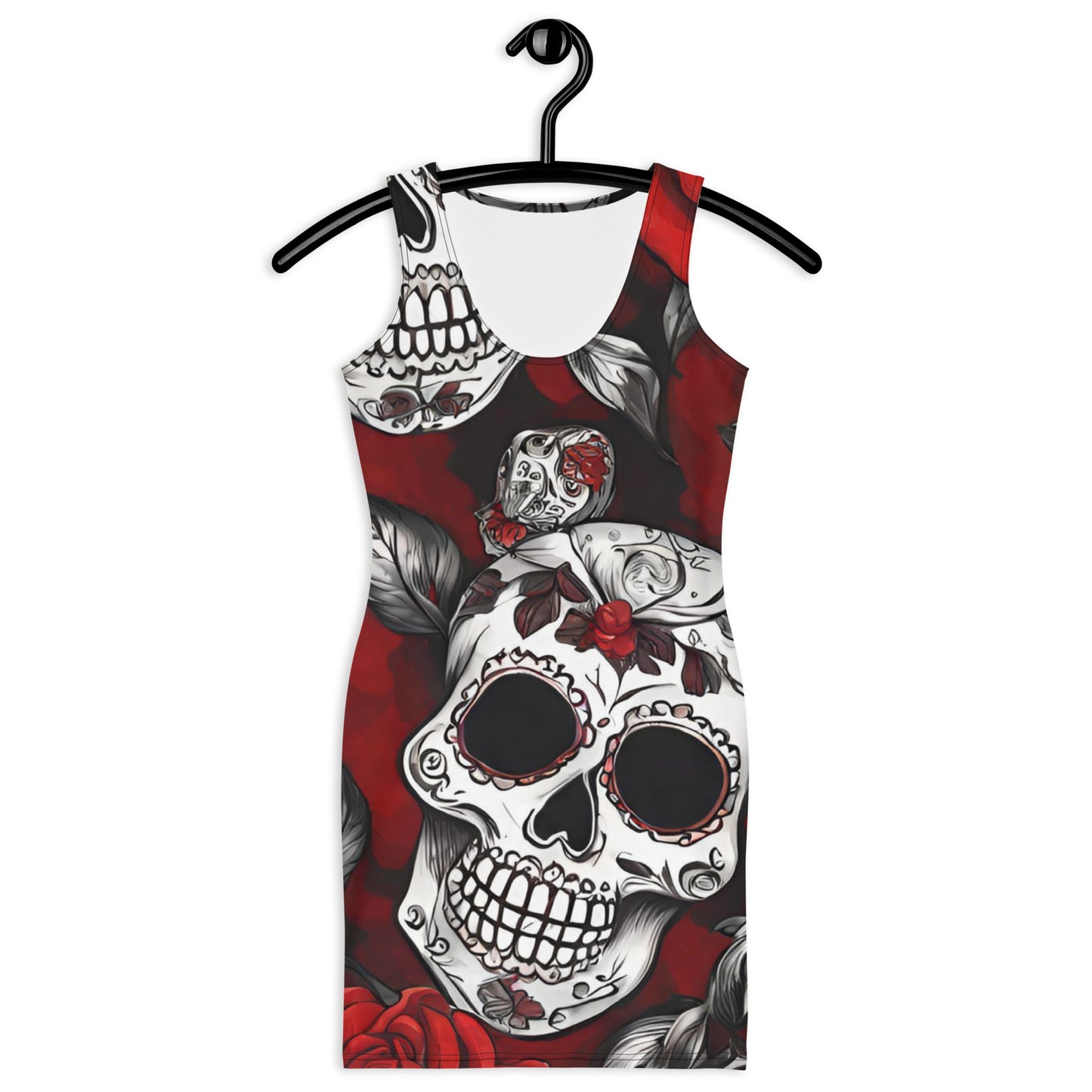 DAY OF THE DEAD FITTED DRESS