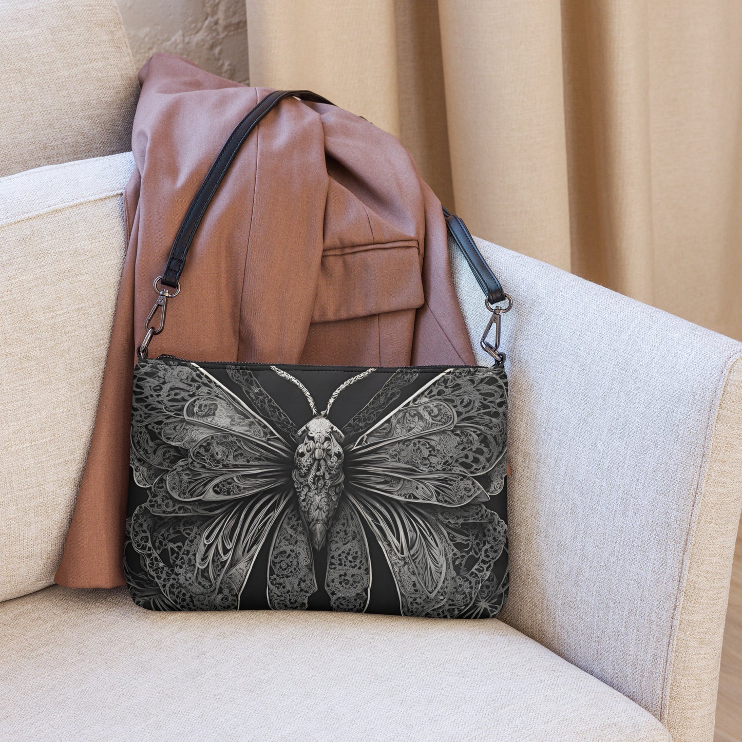 MOTH & LACE CROSSBODY BAG