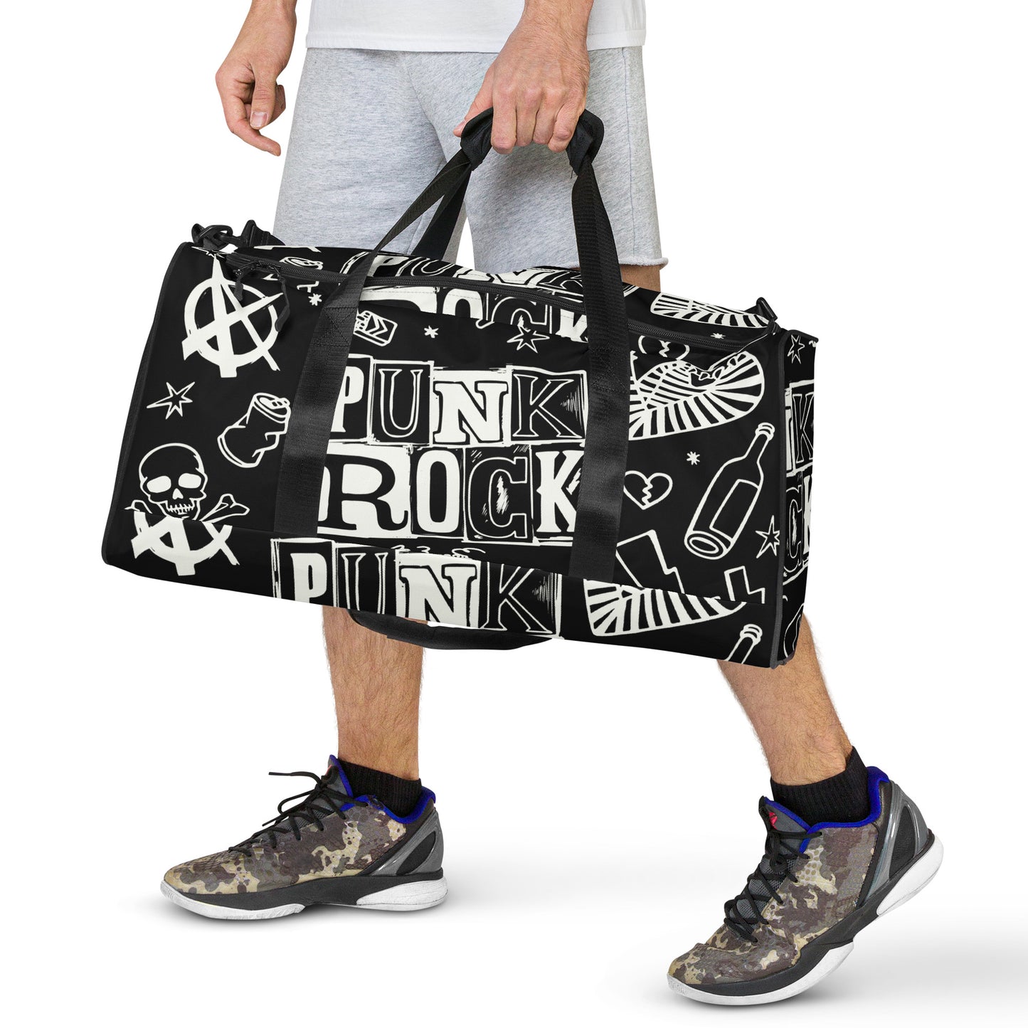 PUNK'S NOT DEAD LARGE DUFFEL BAG