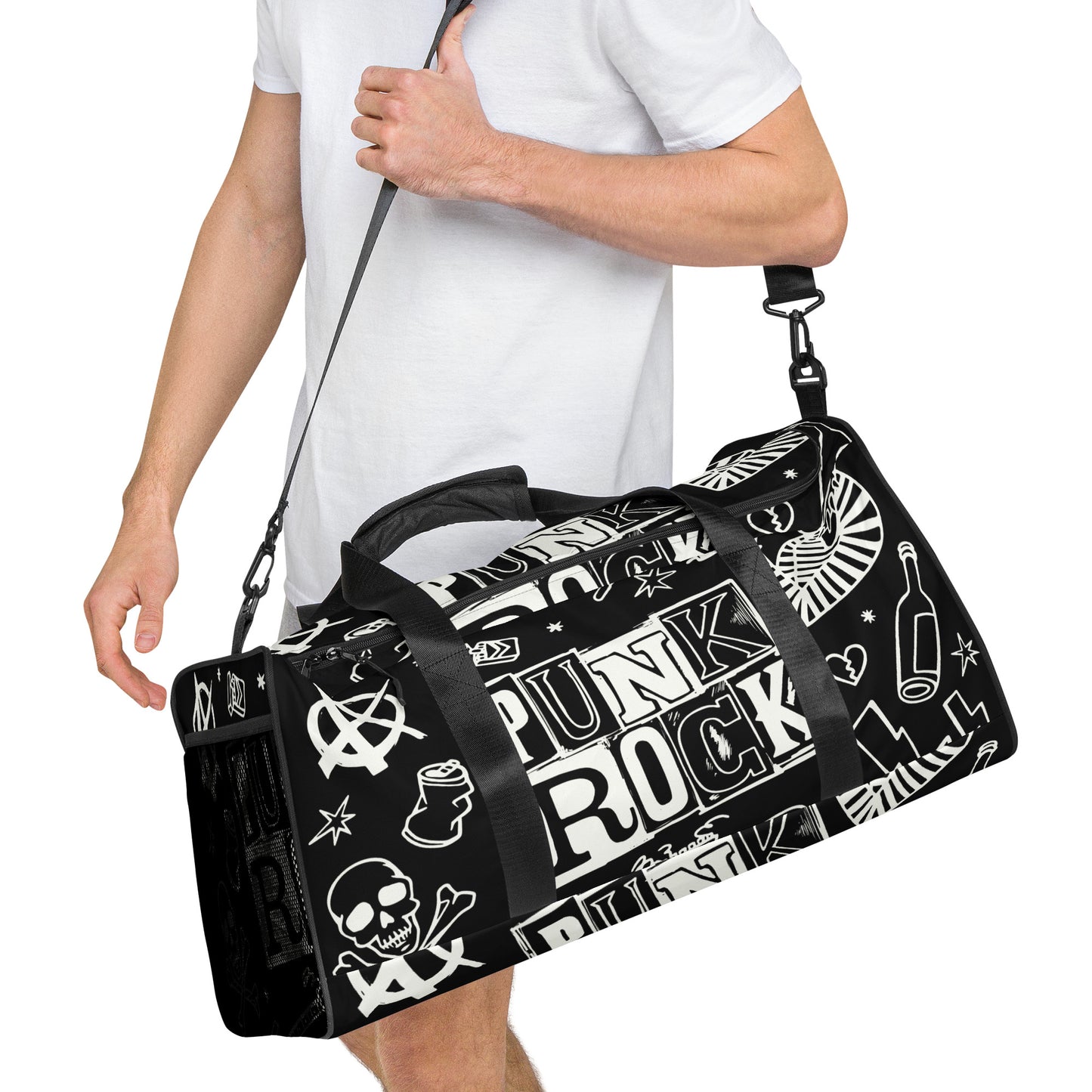 PUNK'S NOT DEAD LARGE DUFFEL BAG