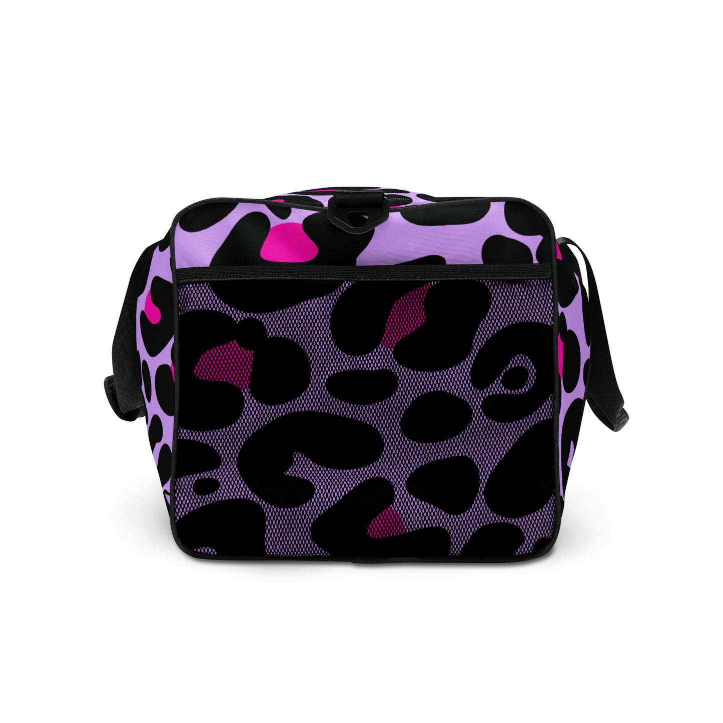 PINK & PURPLE LEAOPARD LARGE DUFFEL BAG