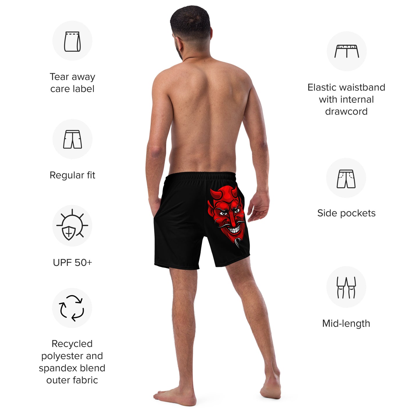 RED DEVIL SWIM TRUNKS