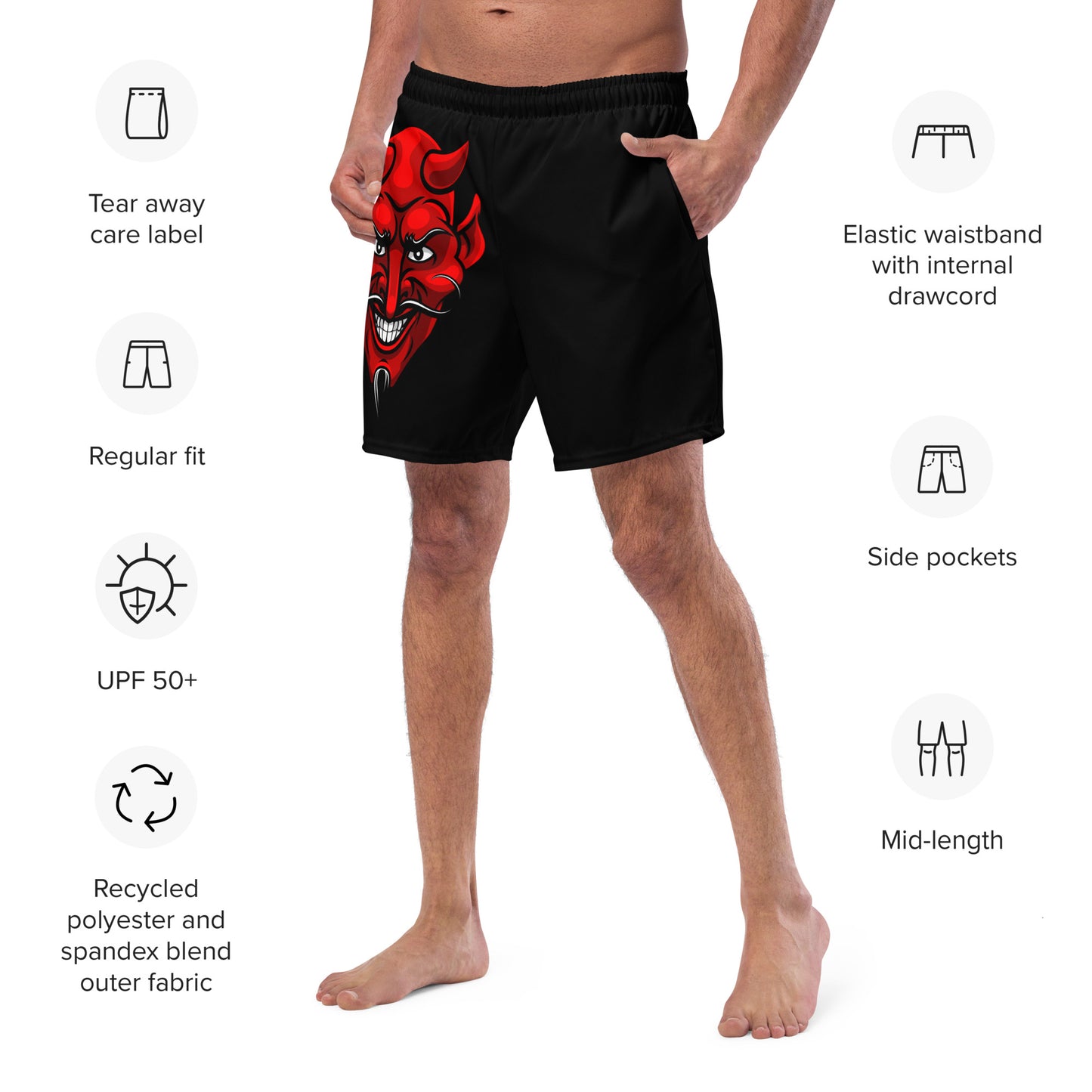 RED DEVIL SWIM TRUNKS