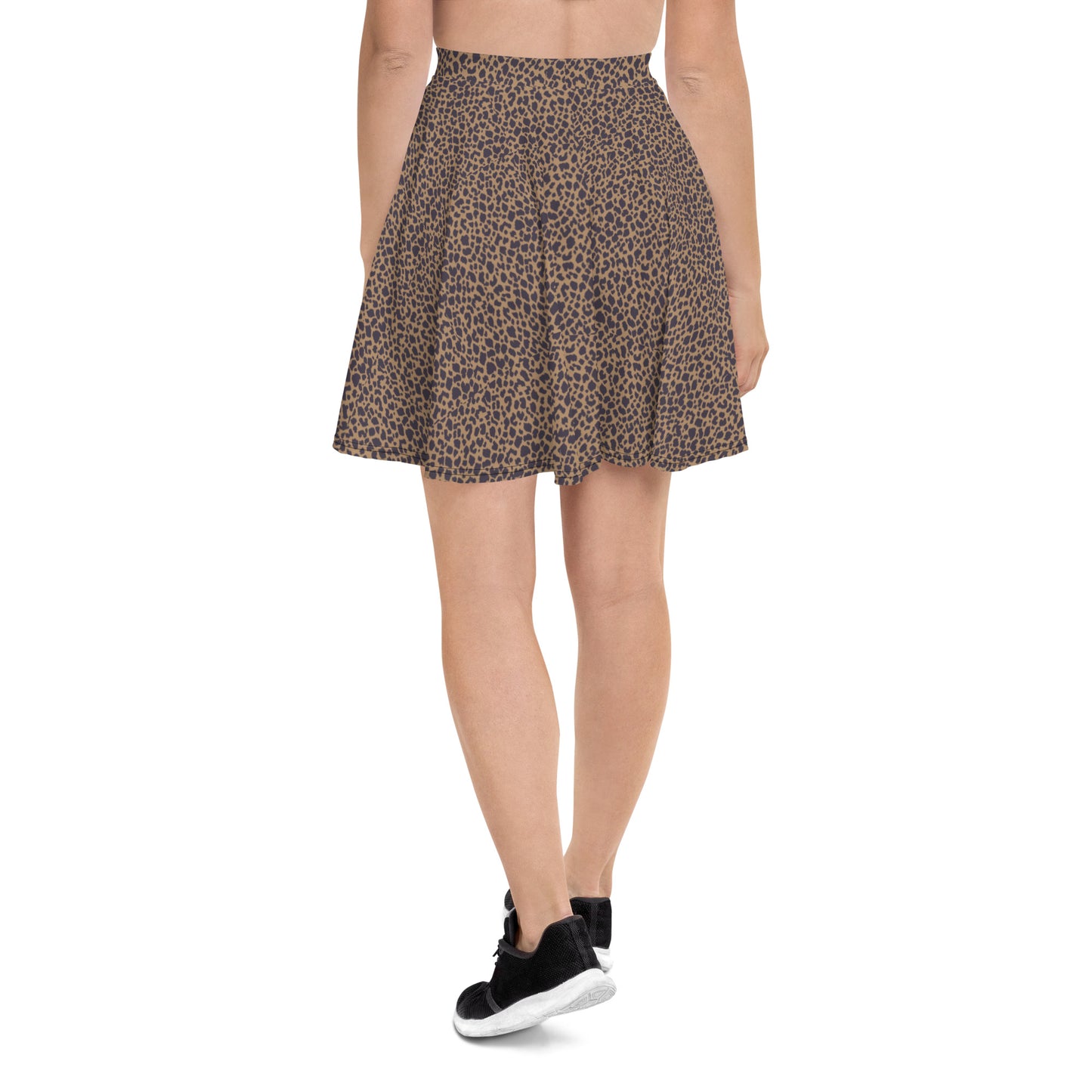 LEOPARD PRINT FLARED MINI-SKIRT