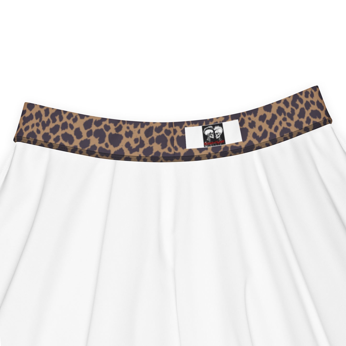 LEOPARD PRINT FLARED MINI-SKIRT