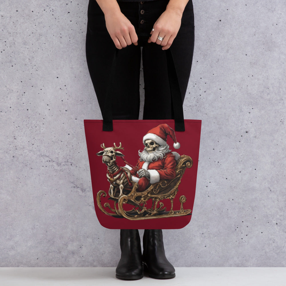 SANTA SLEIGH TOTE BAG