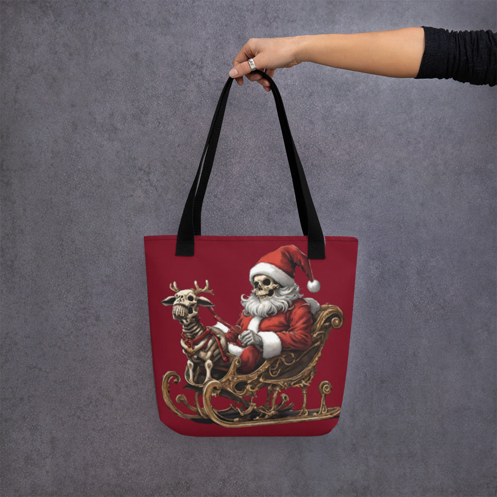 SANTA SLEIGH TOTE BAG