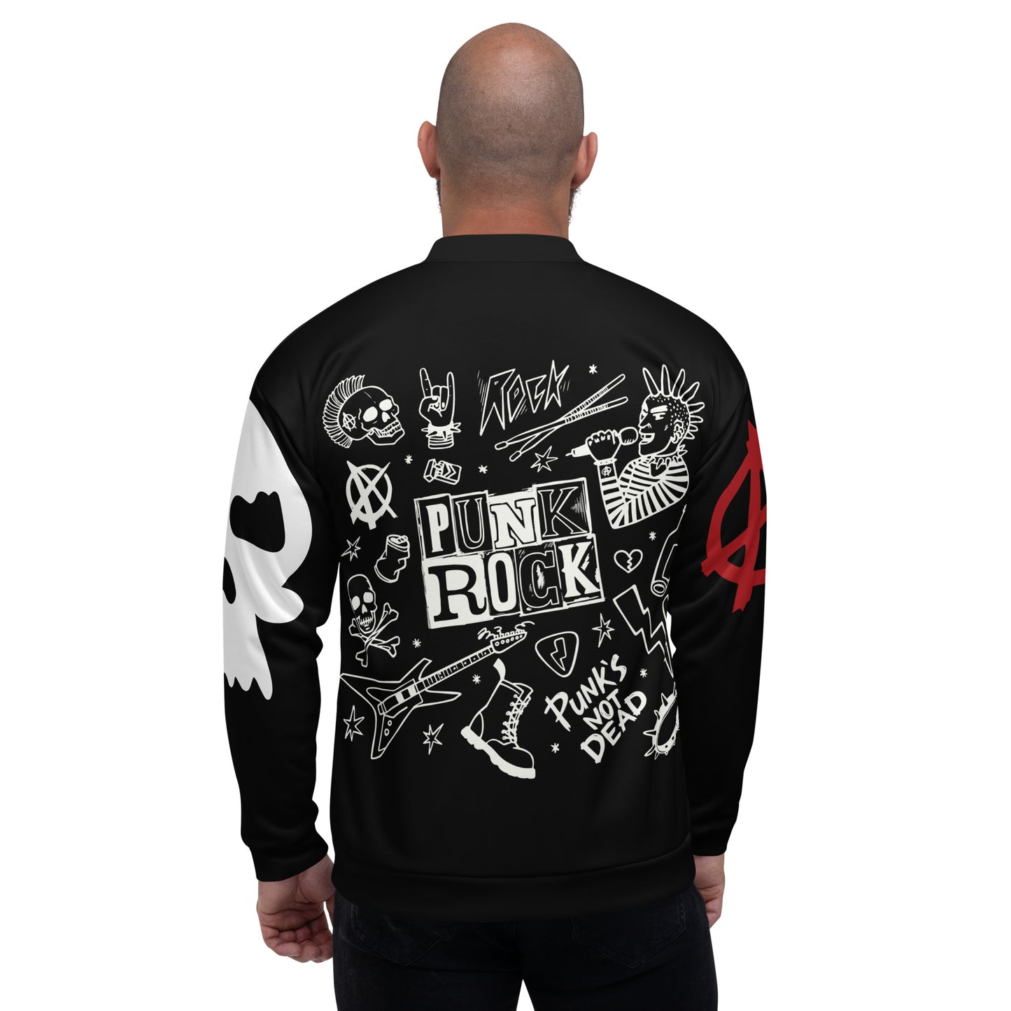 PUNK'S NOT DEAD UNISEX BOMBER JACKET