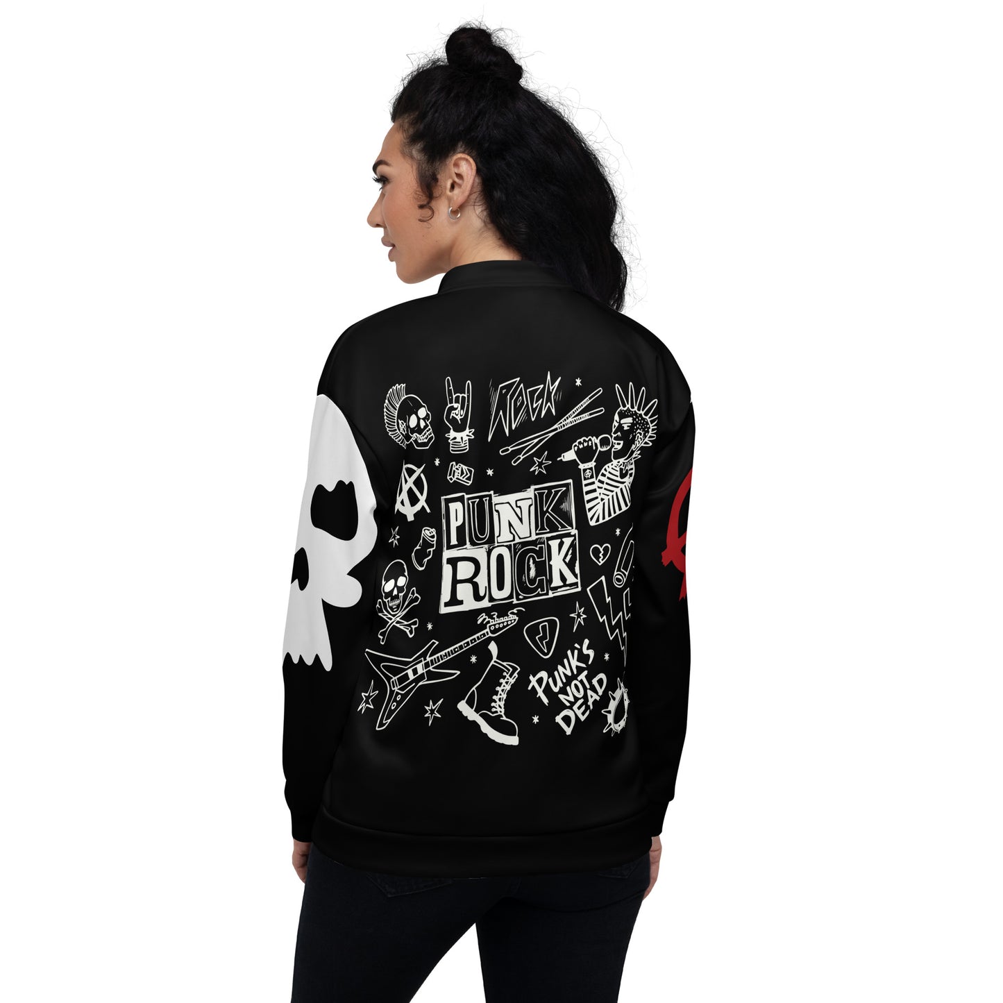 PUNK'S NOT DEAD UNISEX BOMBER JACKET