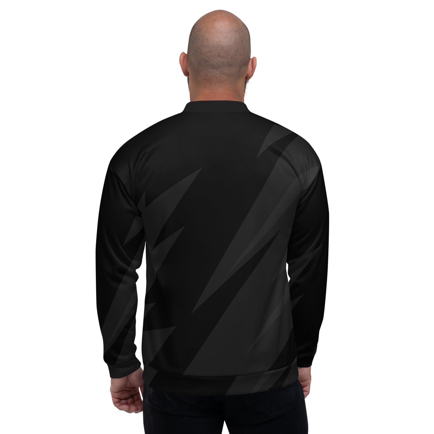 BLACK BOLT UNISEX BOMBER JACKET