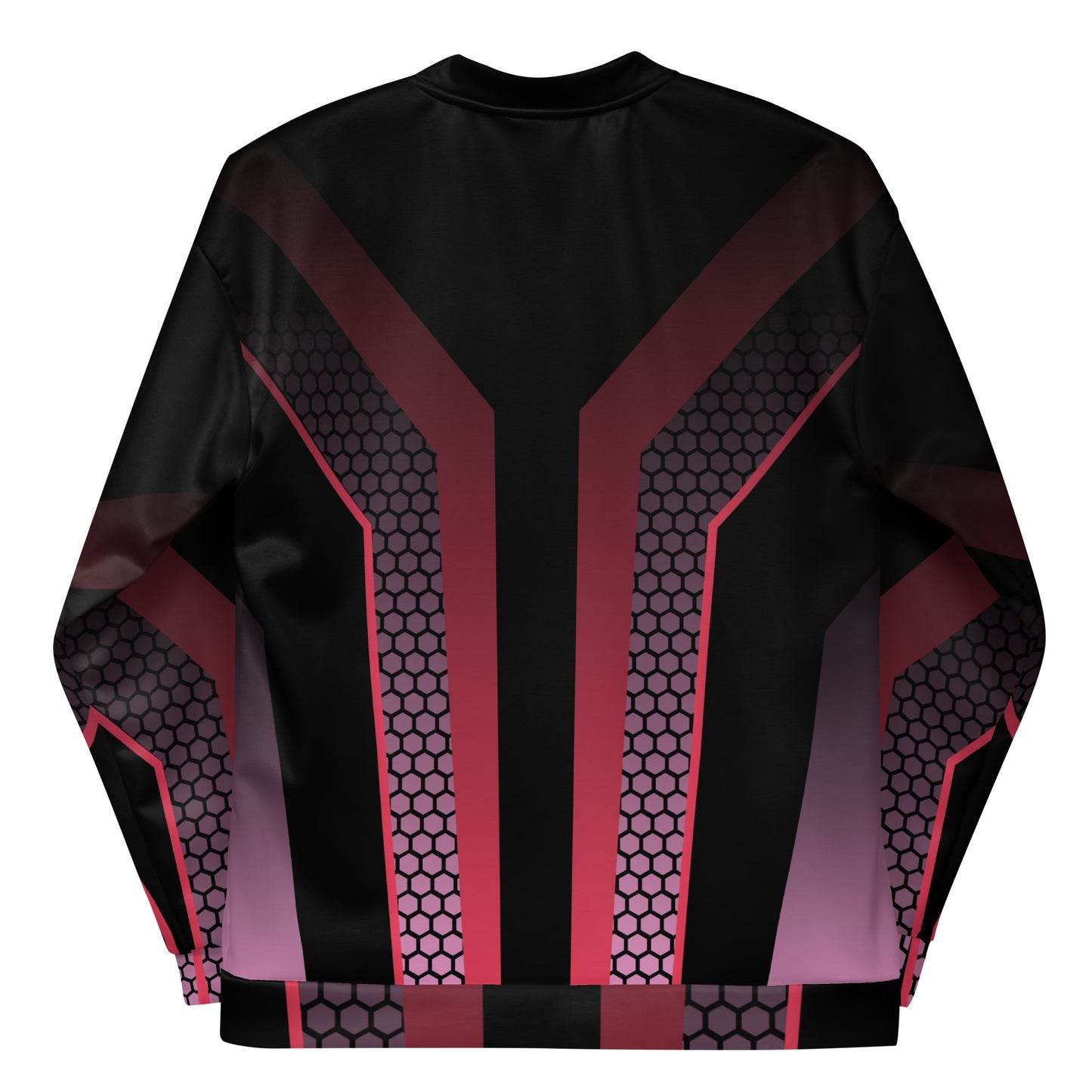 BLACK & PINK RACER UNISEX BOMBER JACKET