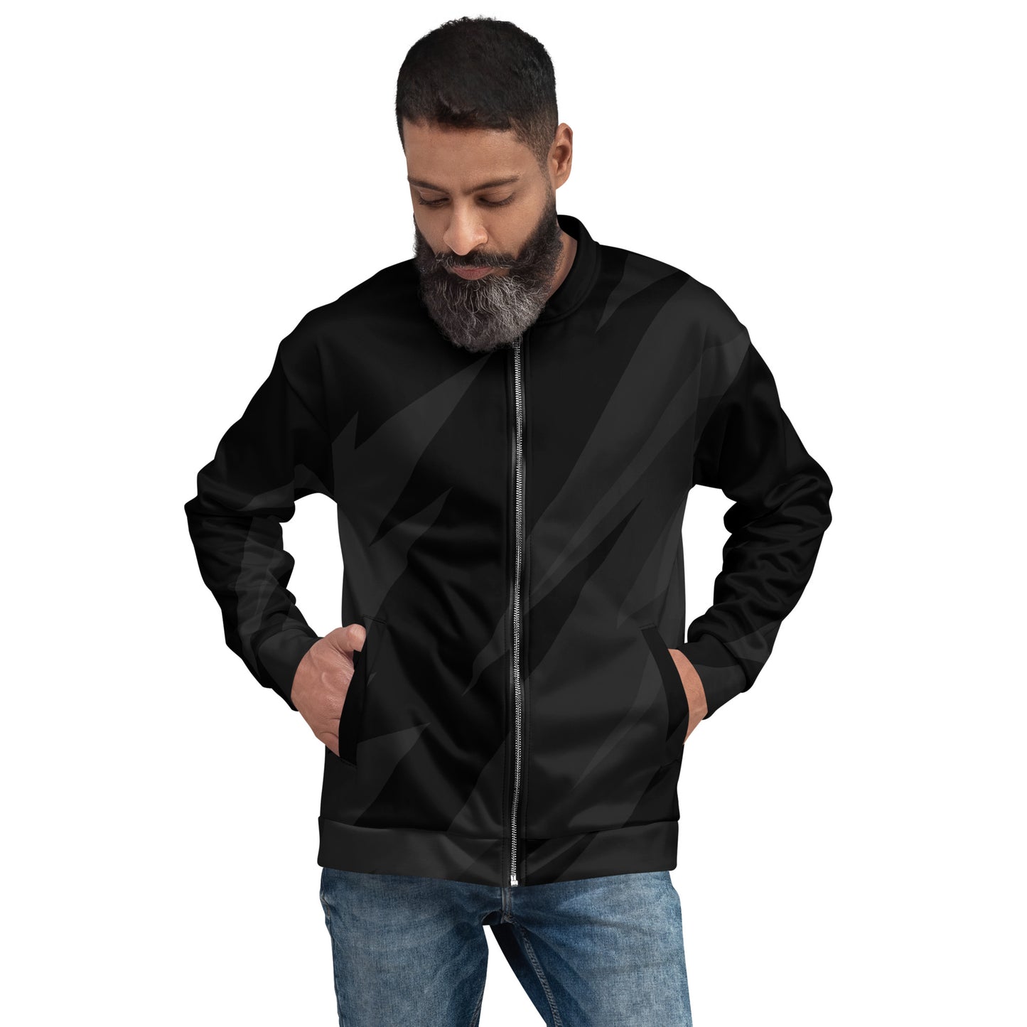 BLACK BOLT UNISEX BOMBER JACKET