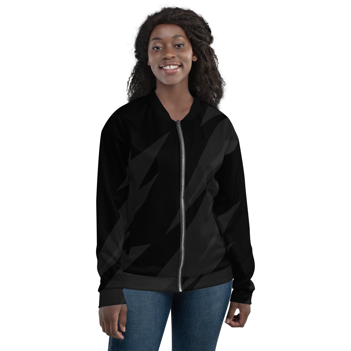 BLACK BOLT UNISEX BOMBER JACKET