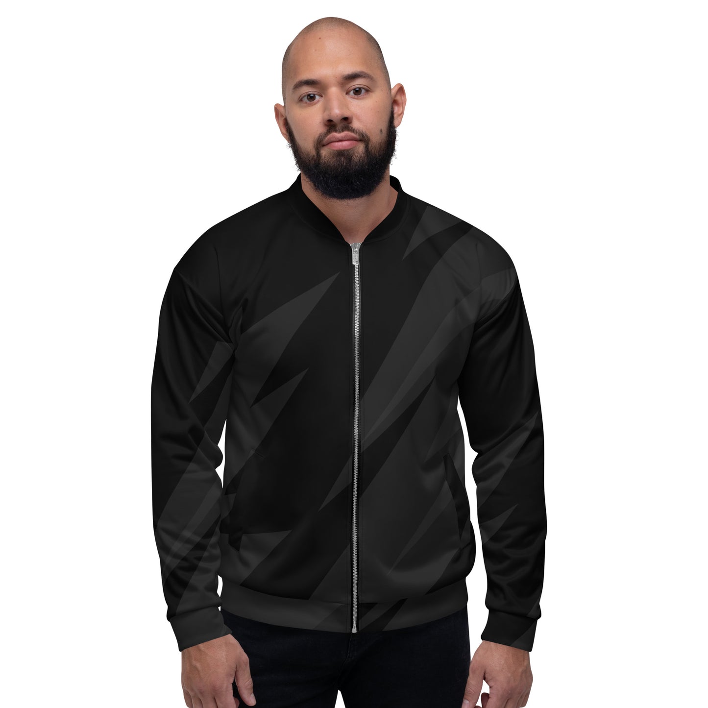 BLACK BOLT UNISEX BOMBER JACKET