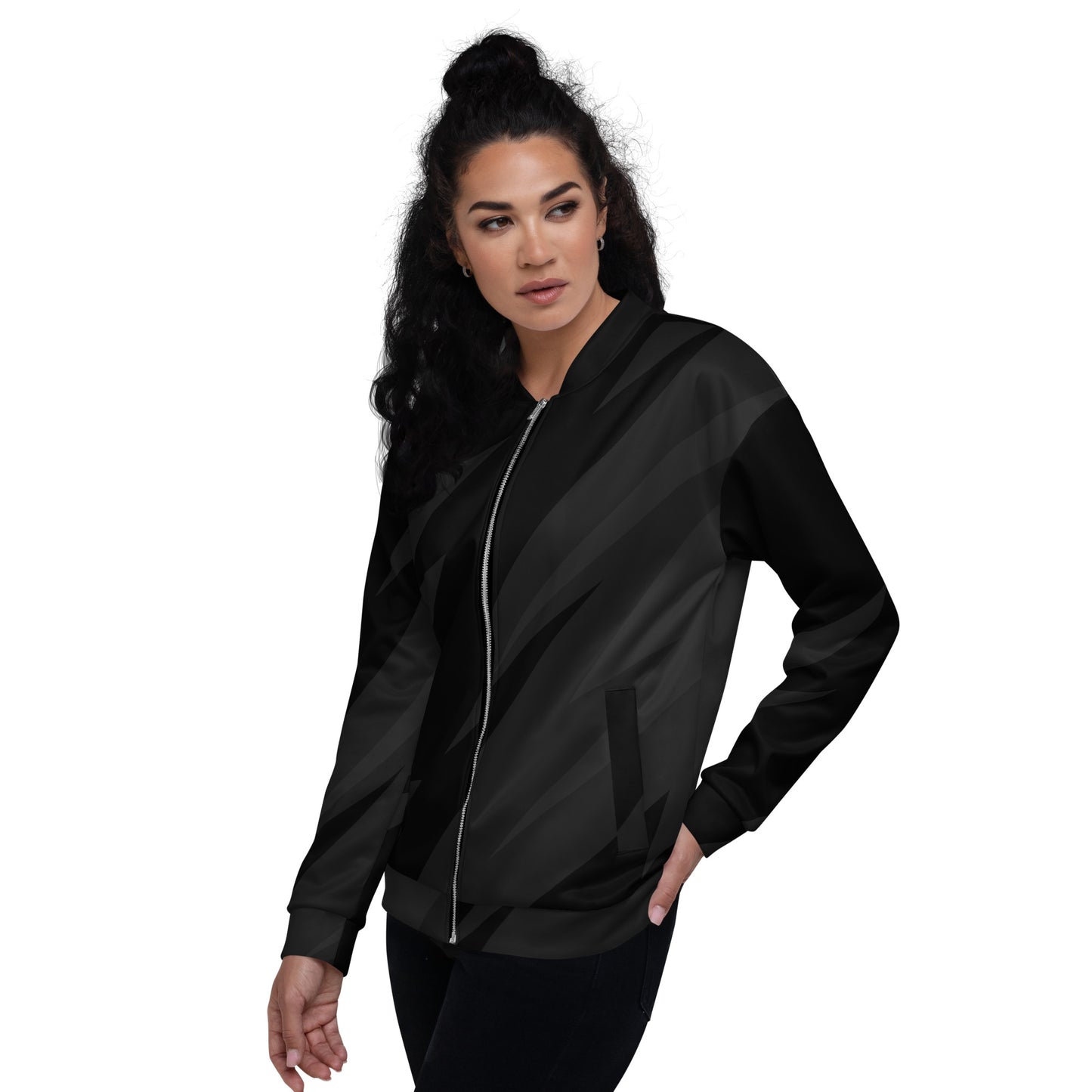 BLACK BOLT UNISEX BOMBER JACKET