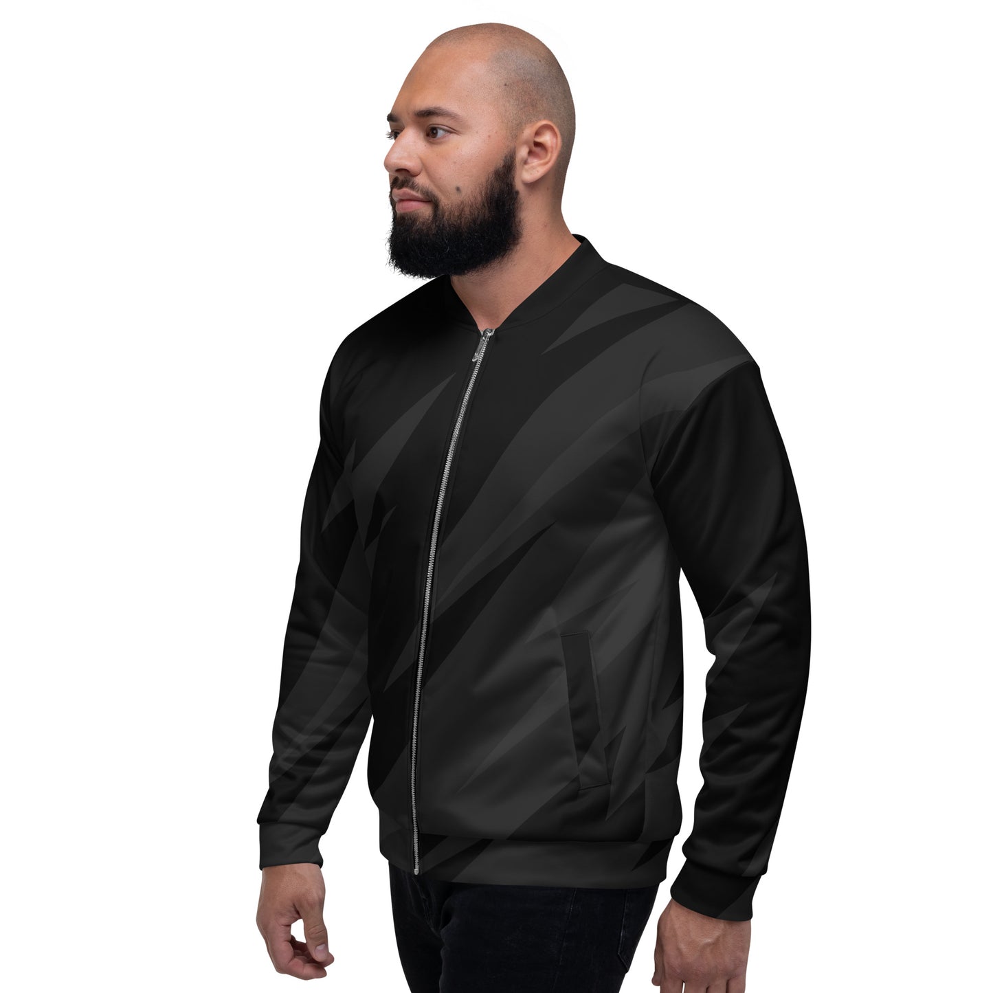 BLACK BOLT UNISEX BOMBER JACKET