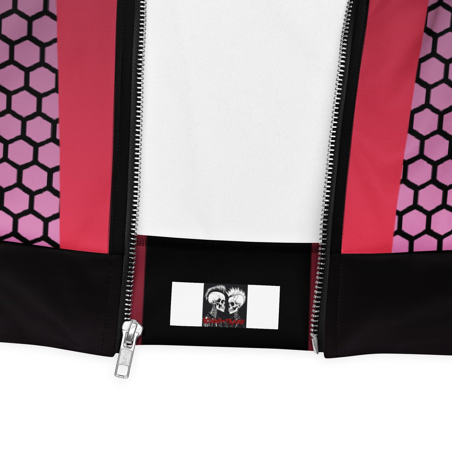 BLACK & PINK RACER UNISEX BOMBER JACKET