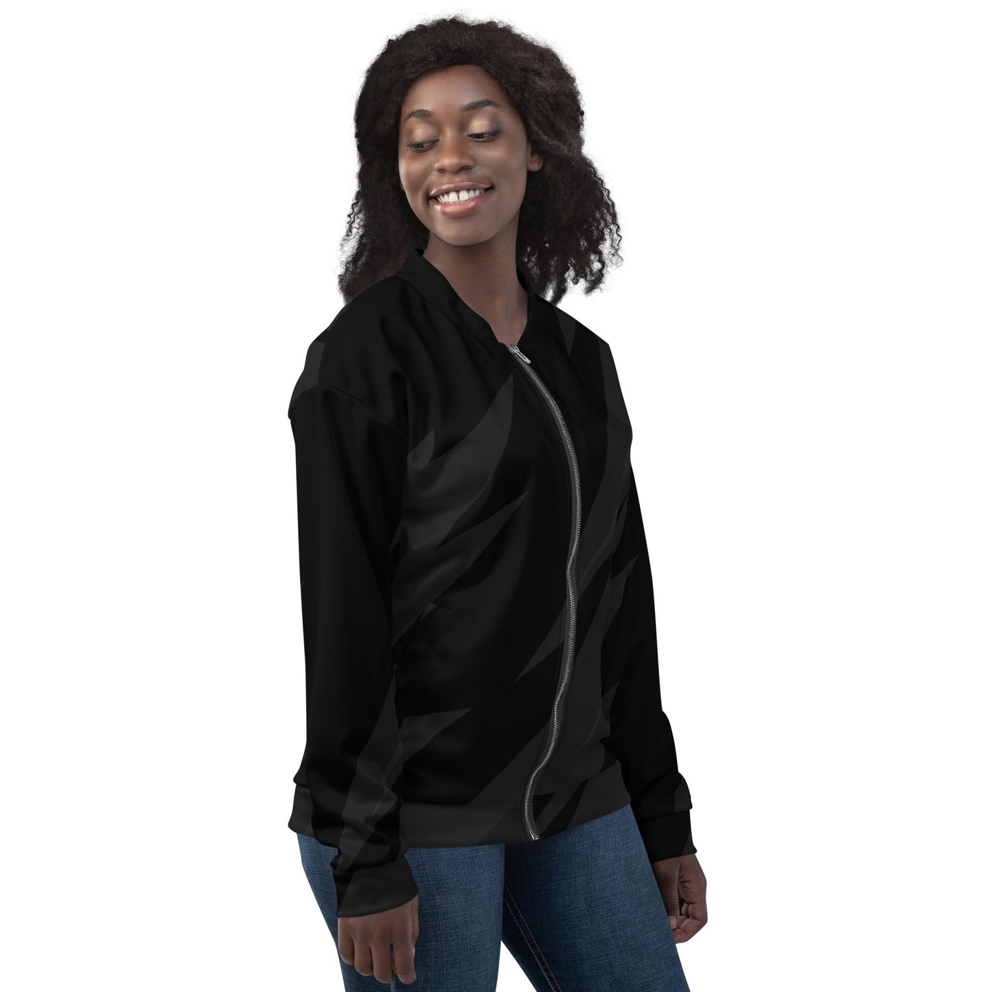 BLACK BOLT UNISEX BOMBER JACKET