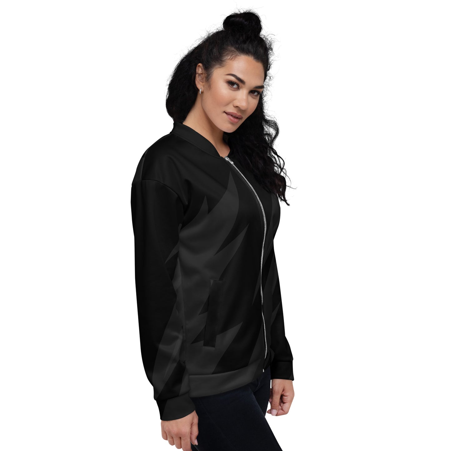 BLACK BOLT UNISEX BOMBER JACKET