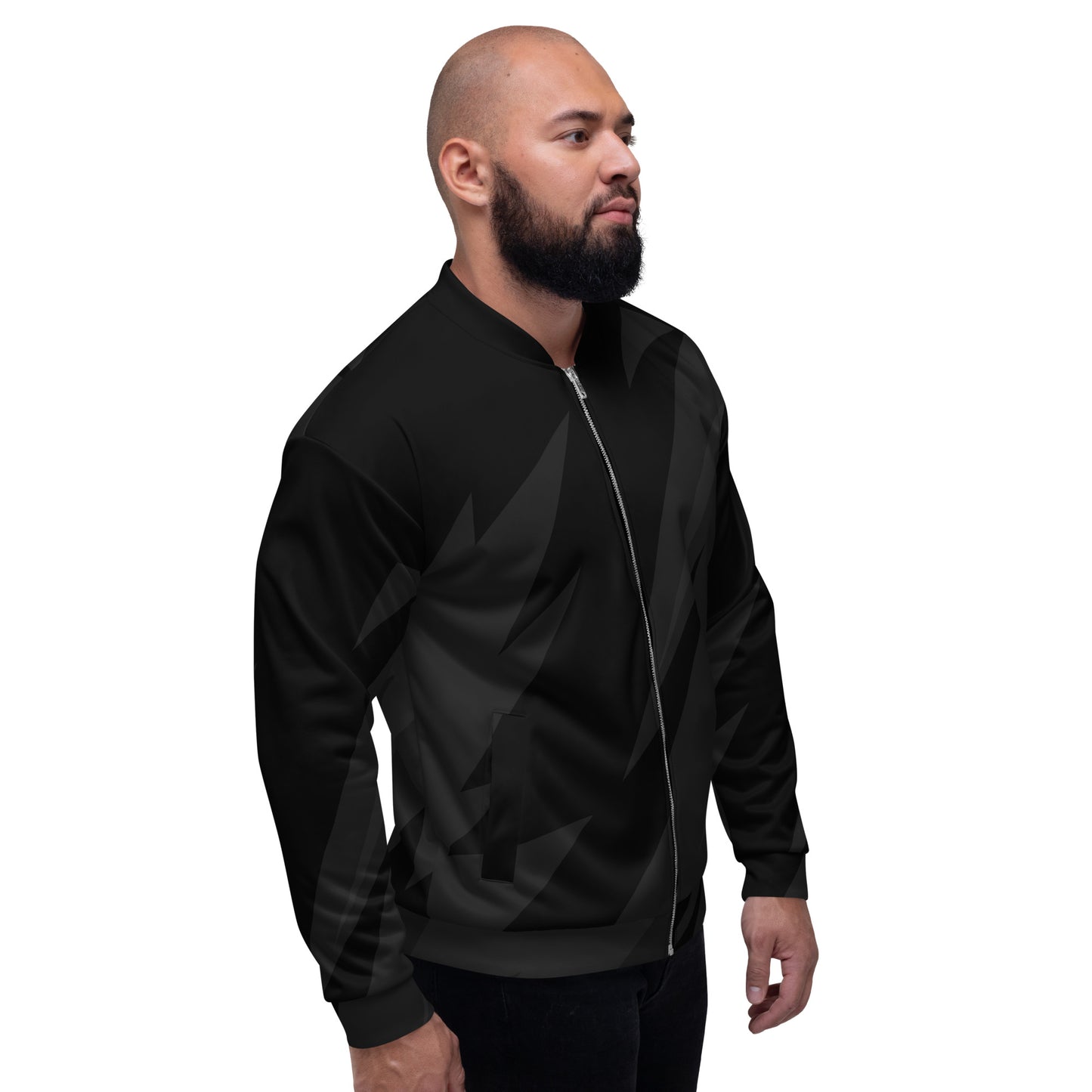 BLACK BOLT UNISEX BOMBER JACKET