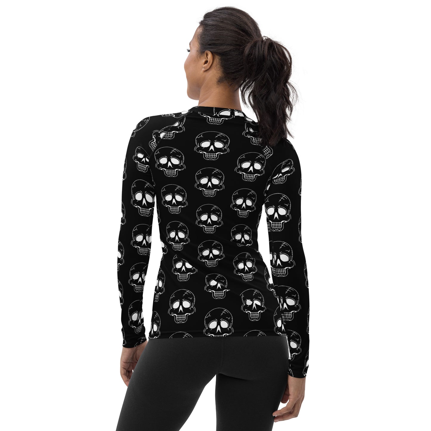 LAUGHING SKULL WOMEN'S RASH GUARD