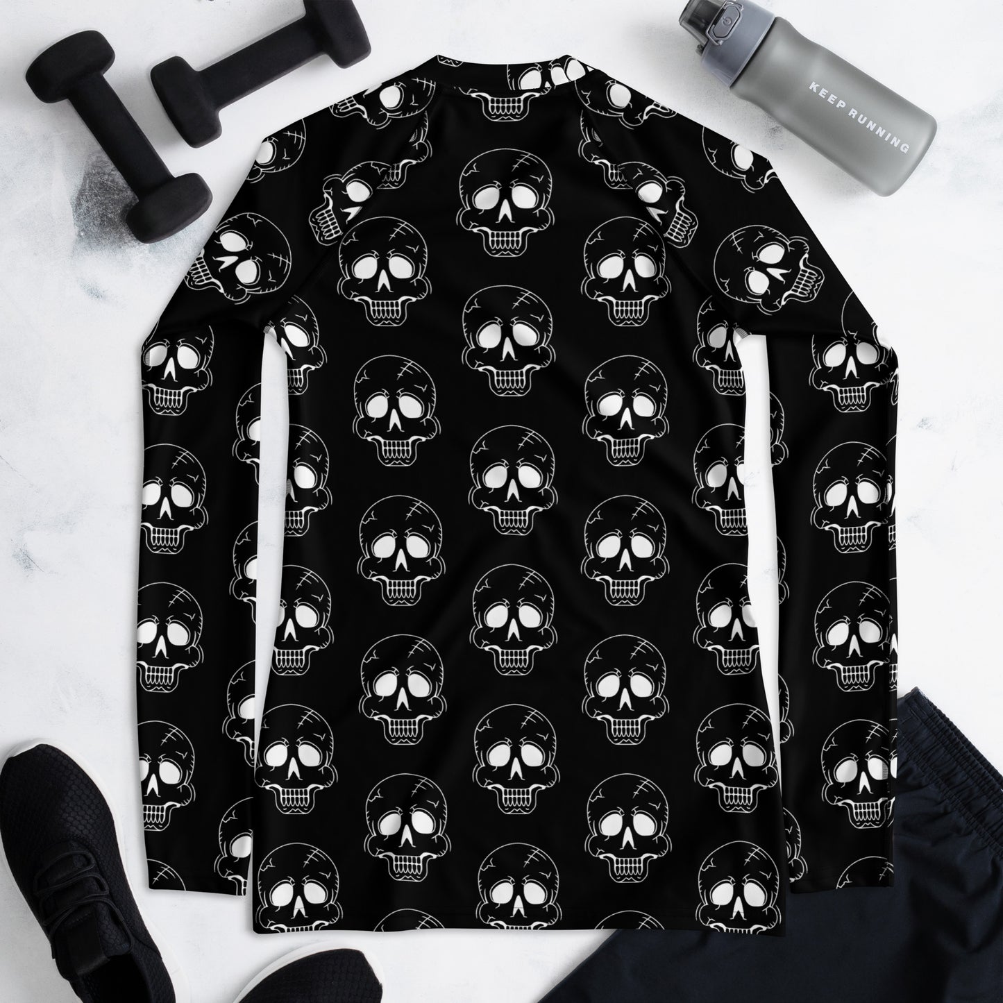 LAUGHING SKULL WOMEN'S RASH GUARD