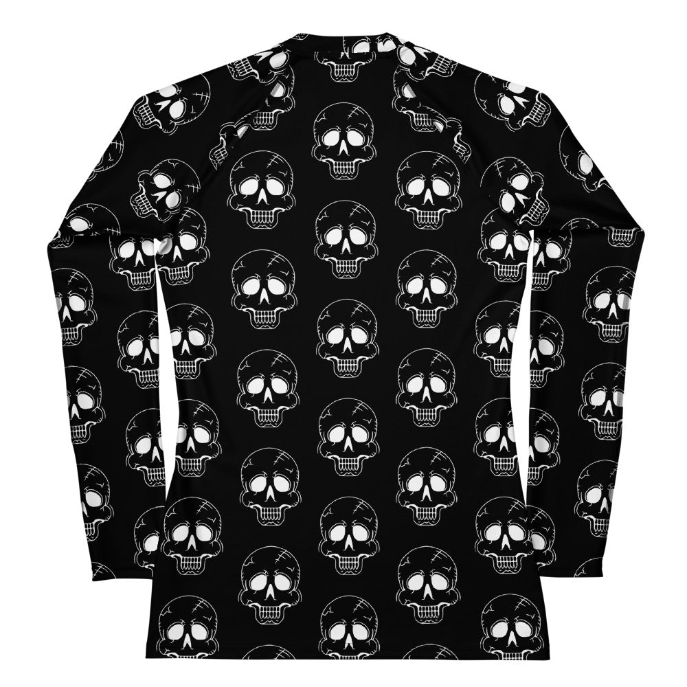 LAUGHING SKULL WOMEN'S RASH GUARD