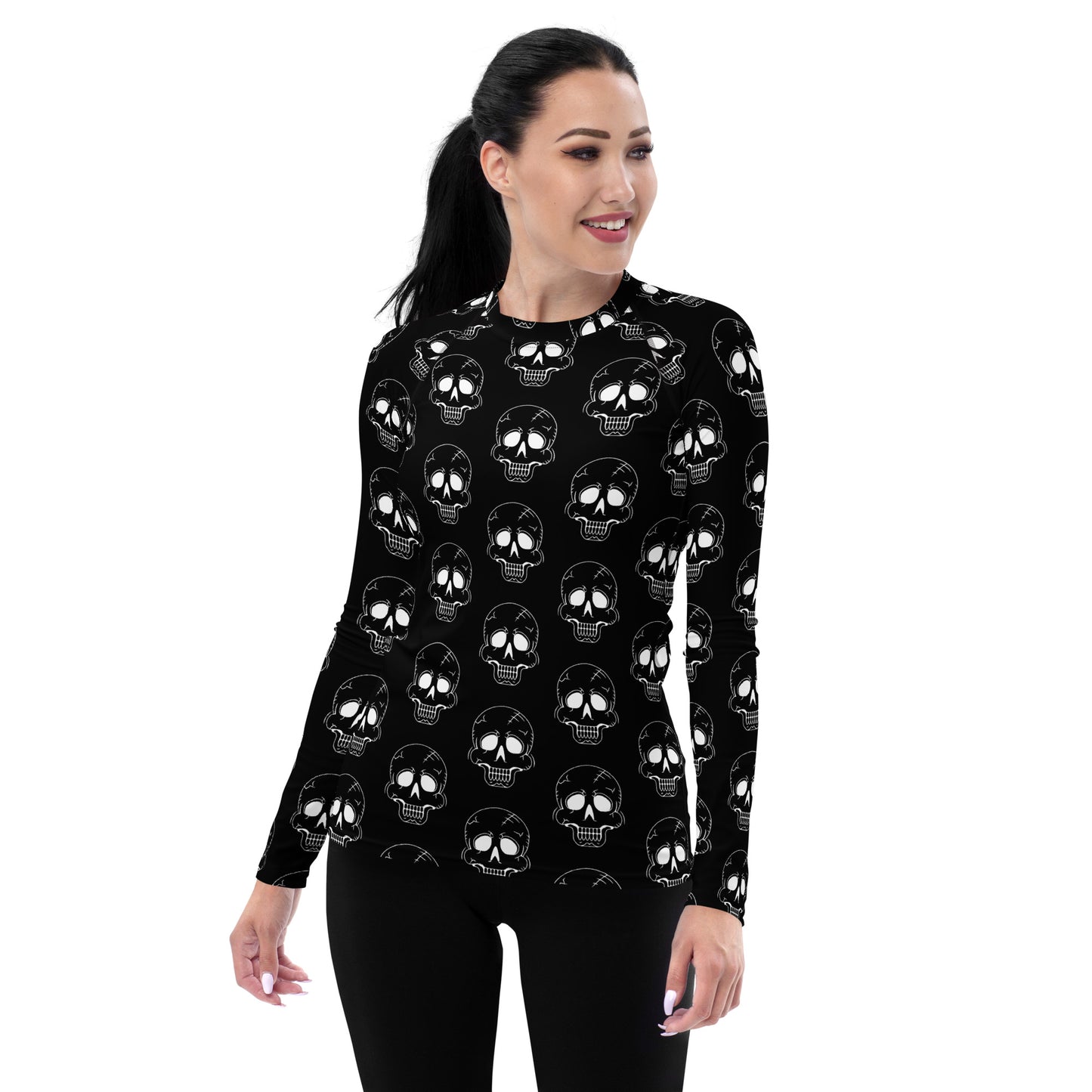 LAUGHING SKULL WOMEN'S RASH GUARD