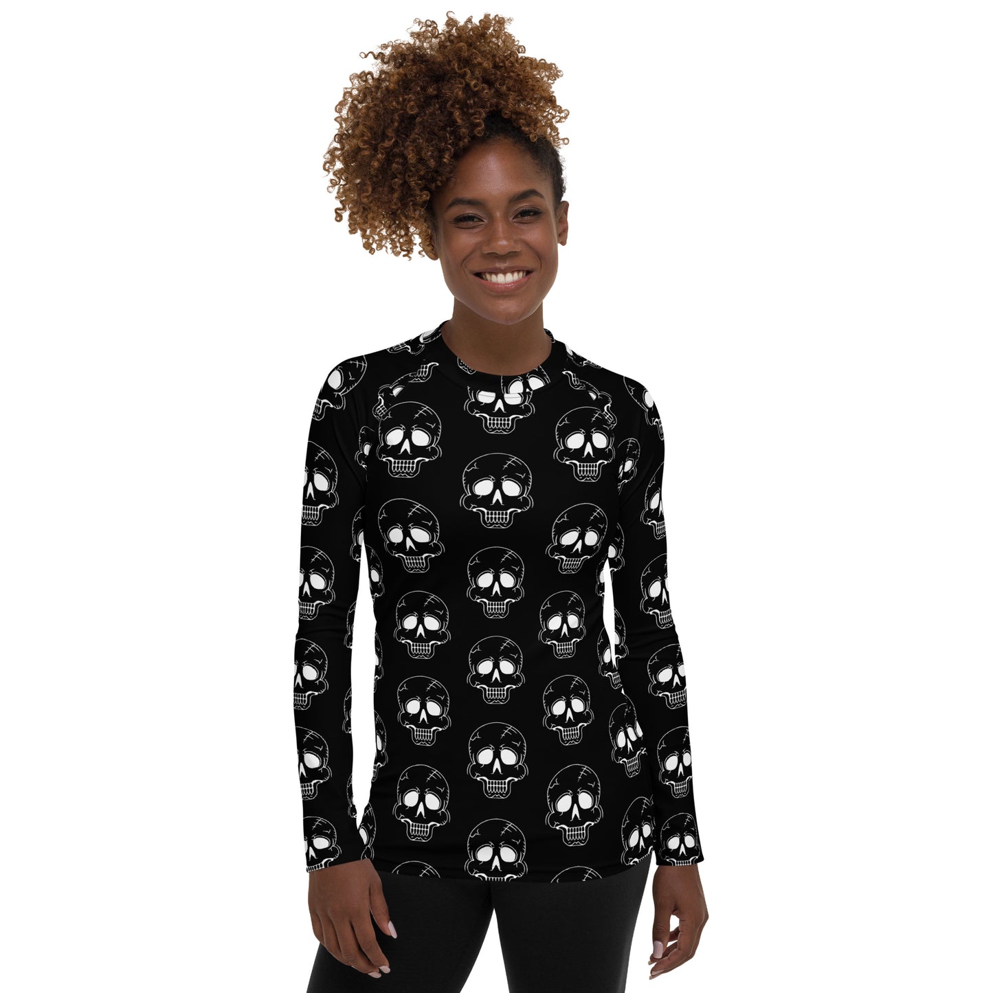 LAUGHING SKULL WOMEN'S RASH GUARD