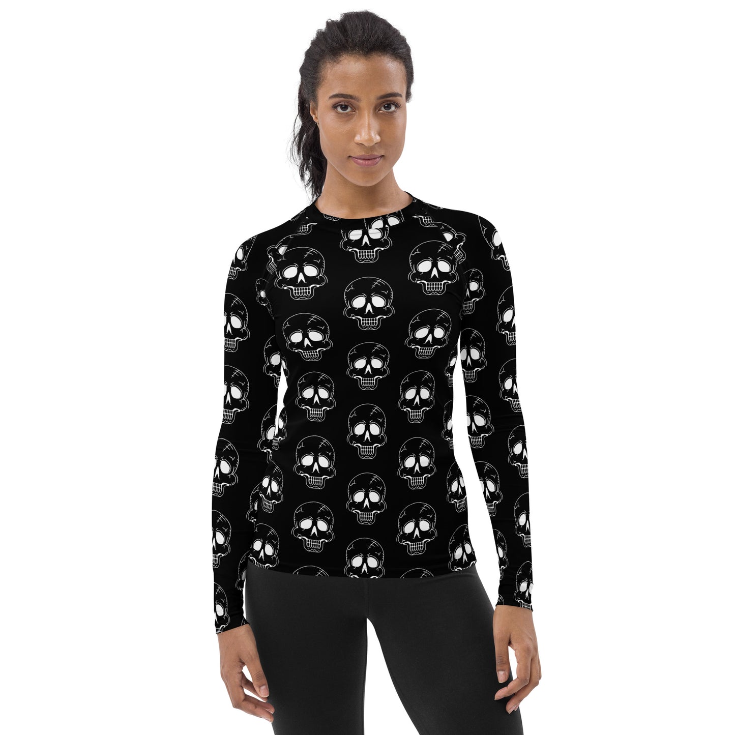 LAUGHING SKULL WOMEN'S RASH GUARD