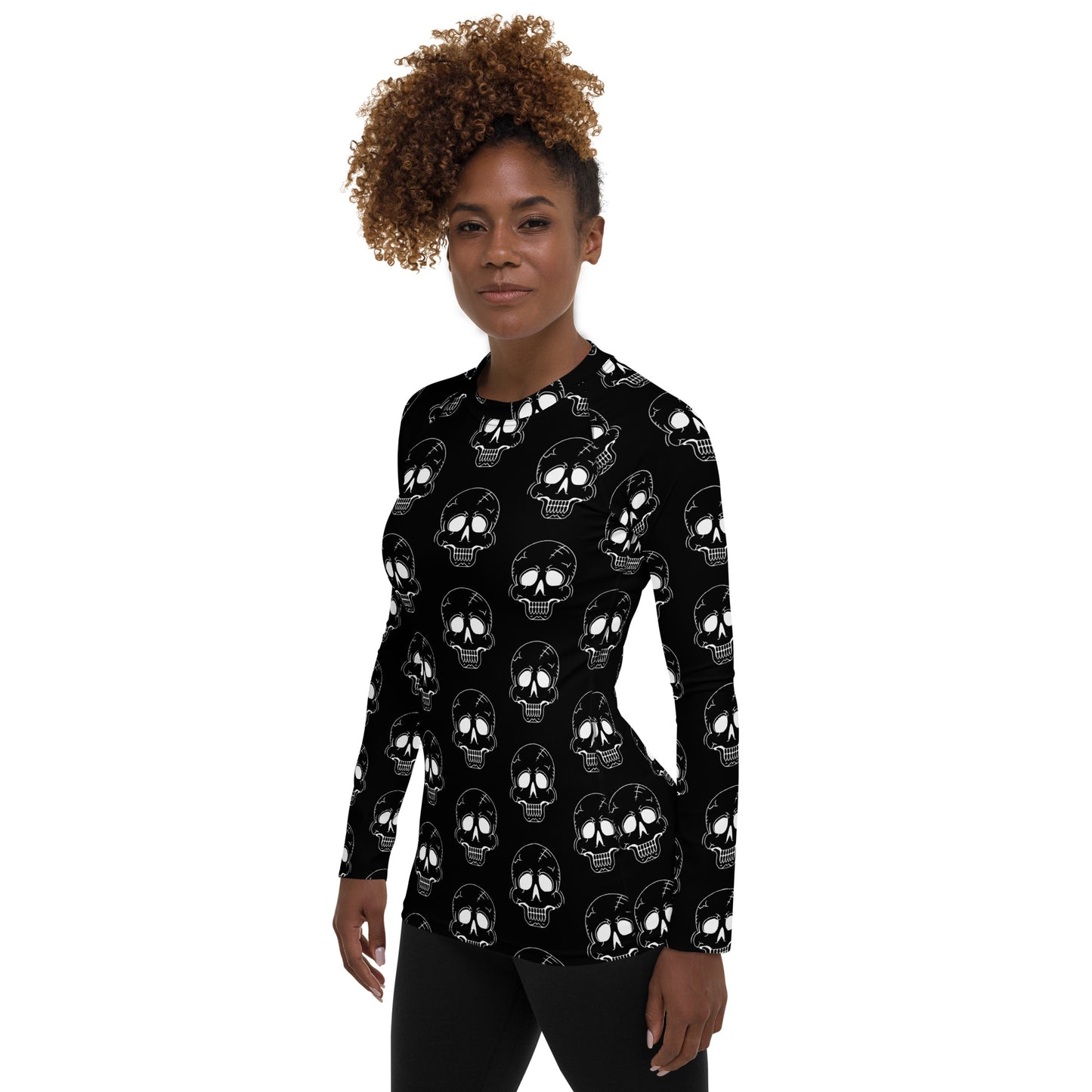 LAUGHING SKULL WOMEN'S RASH GUARD