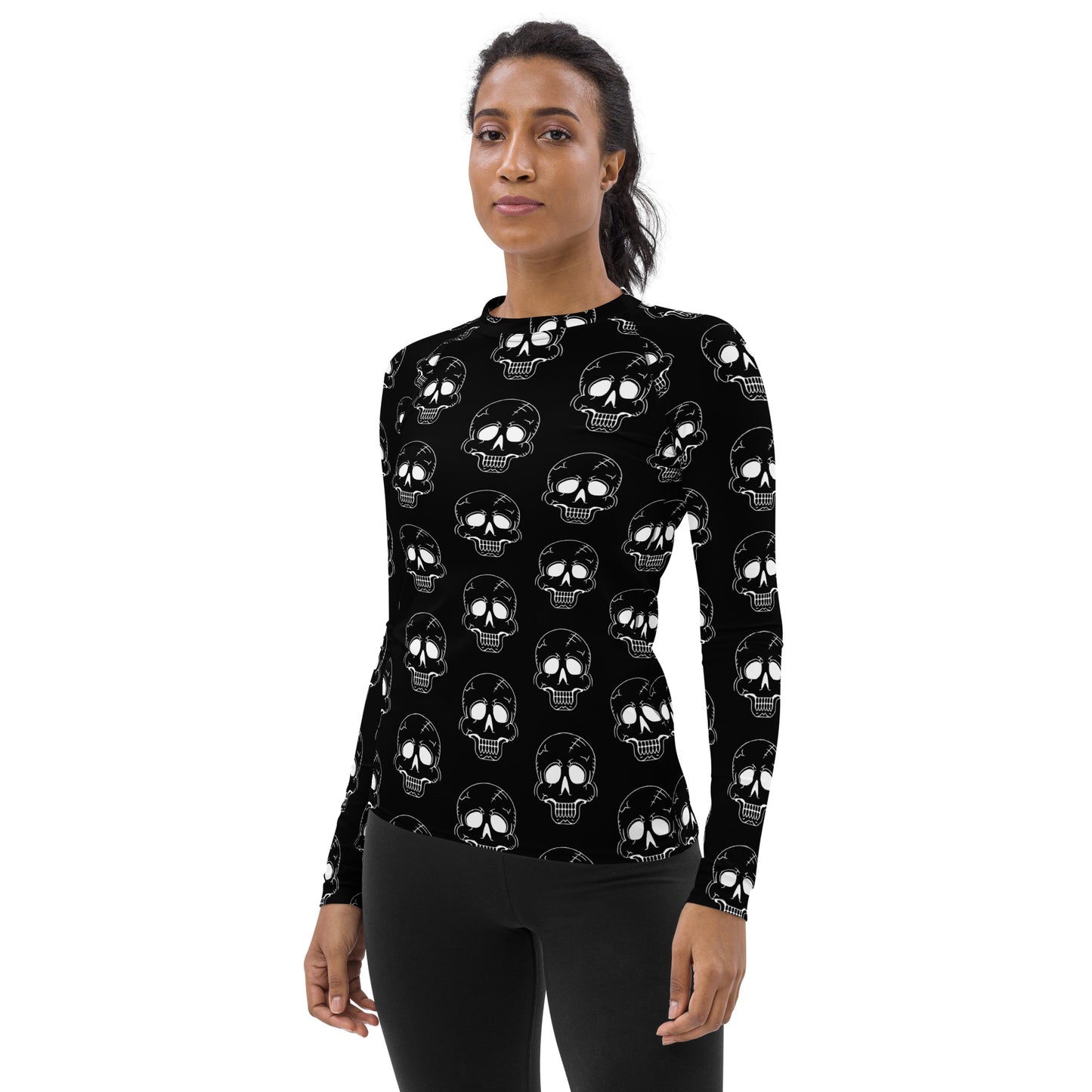 LAUGHING SKULL WOMEN'S RASH GUARD