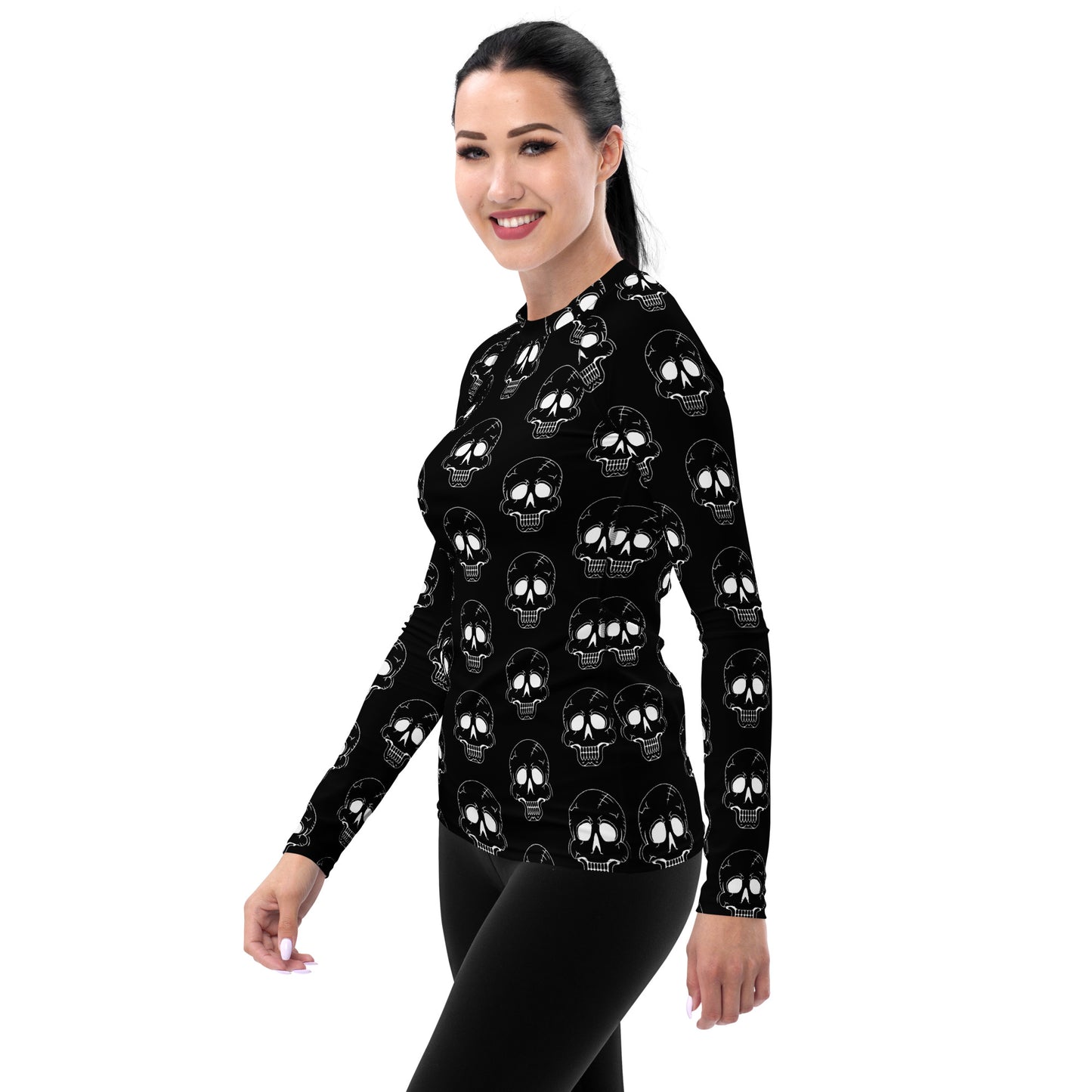 LAUGHING SKULL WOMEN'S RASH GUARD