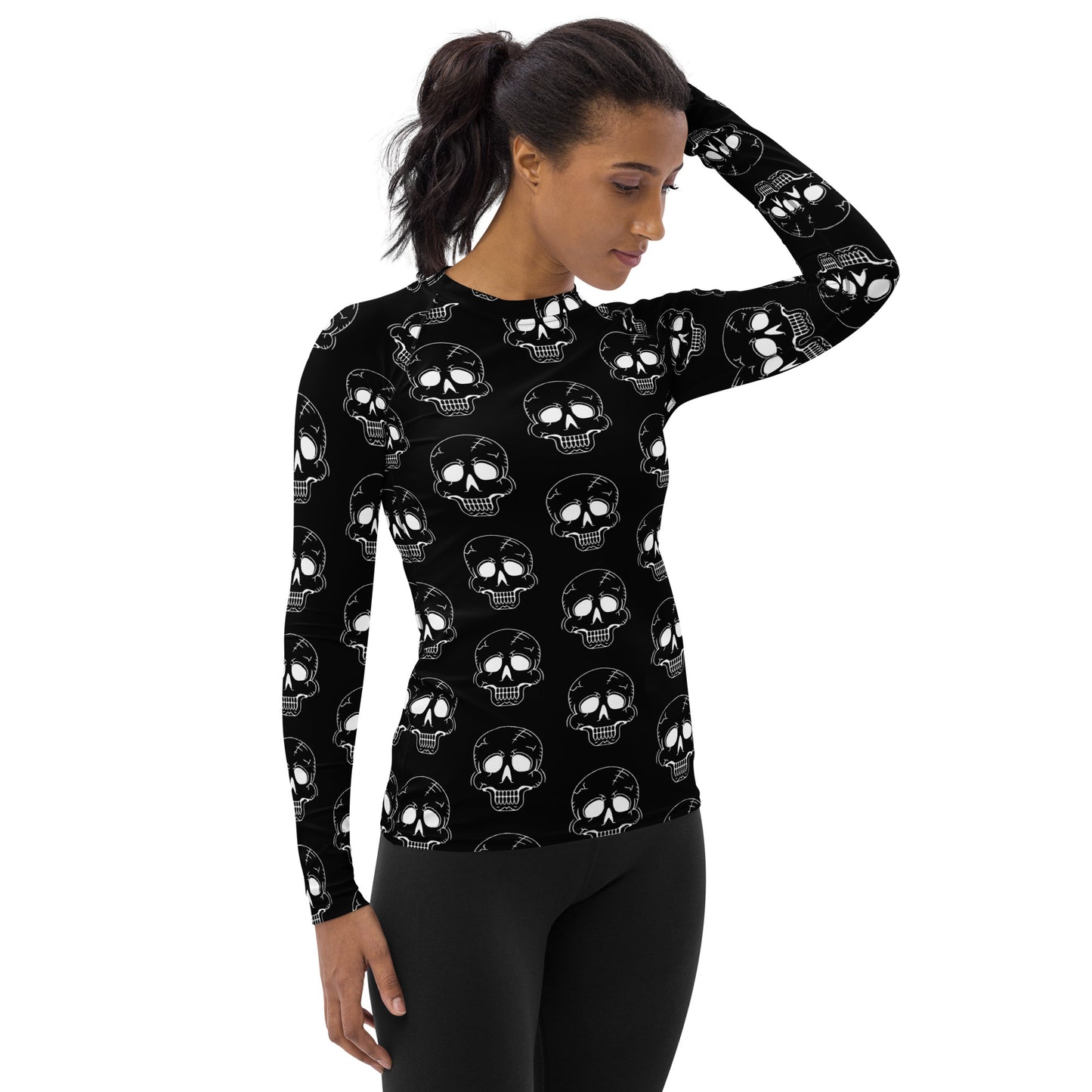 LAUGHING SKULL WOMEN'S RASH GUARD