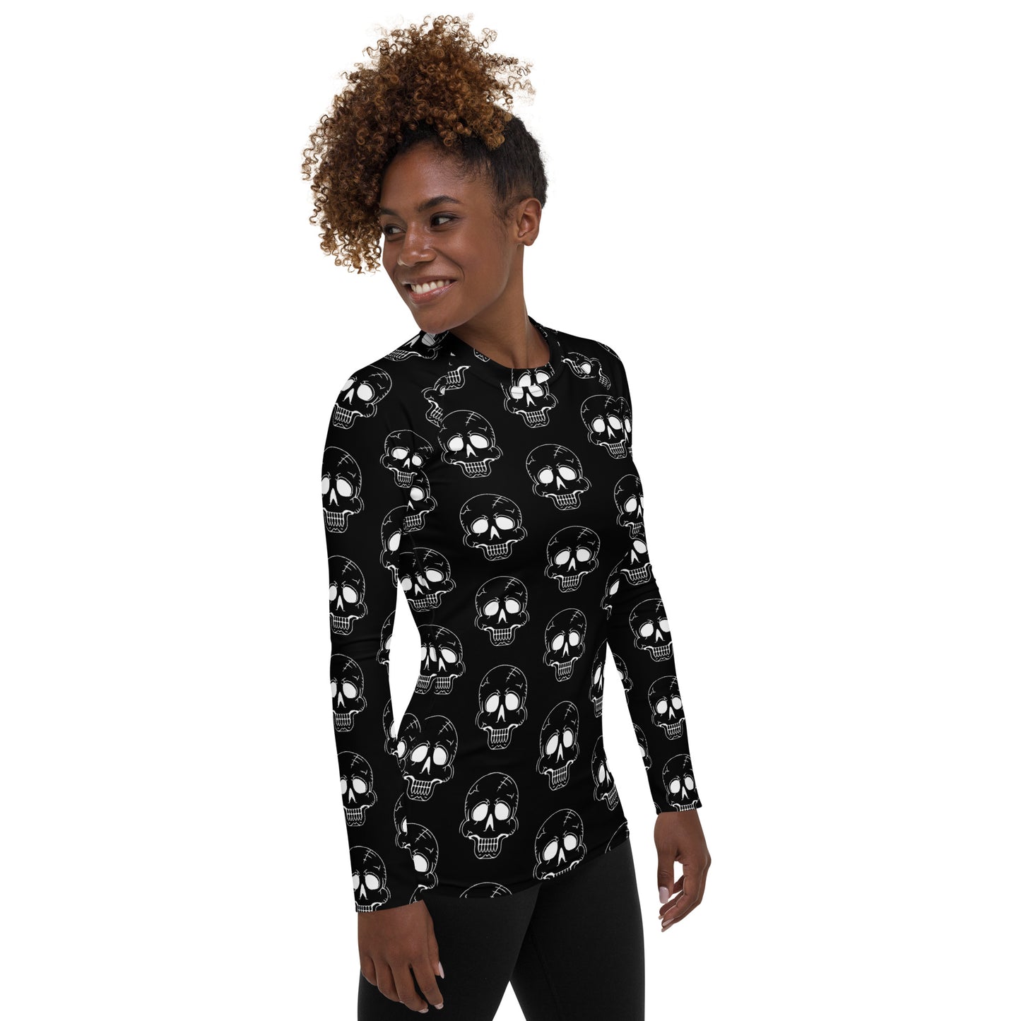 LAUGHING SKULL WOMEN'S RASH GUARD