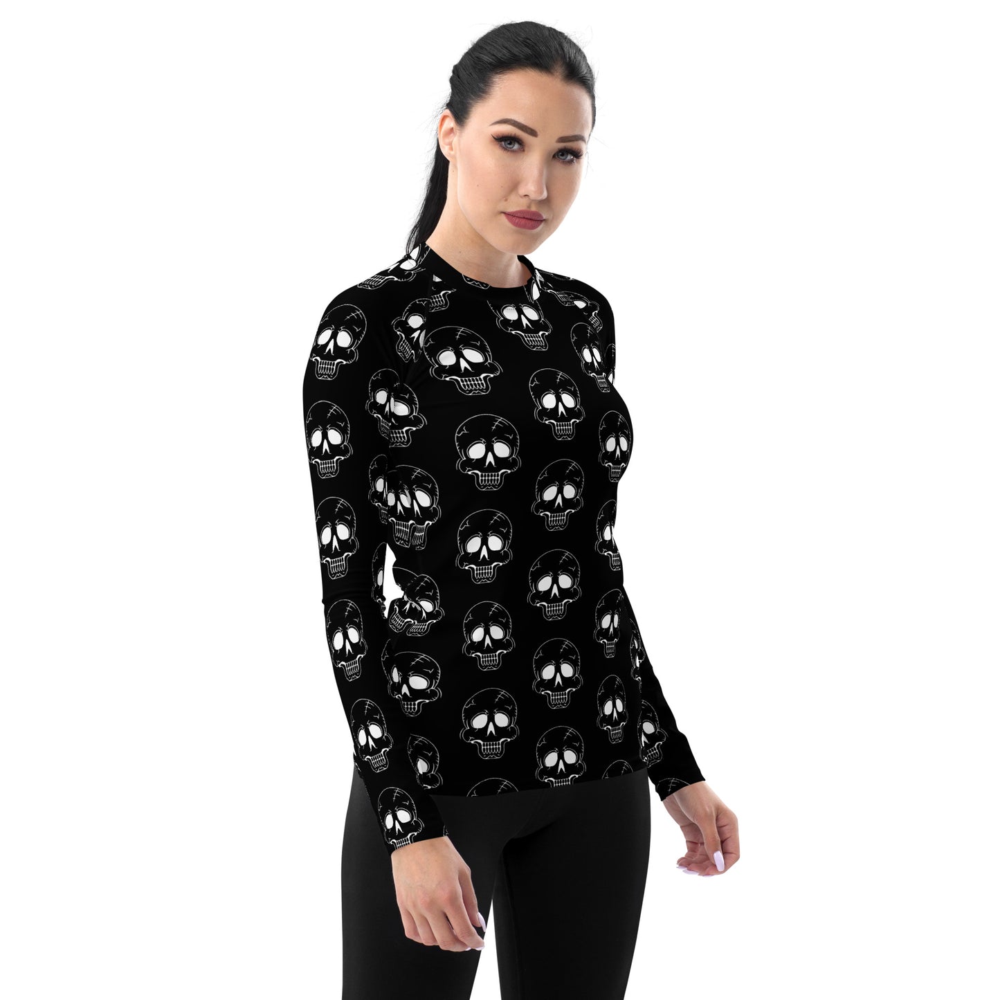 LAUGHING SKULL WOMEN'S RASH GUARD