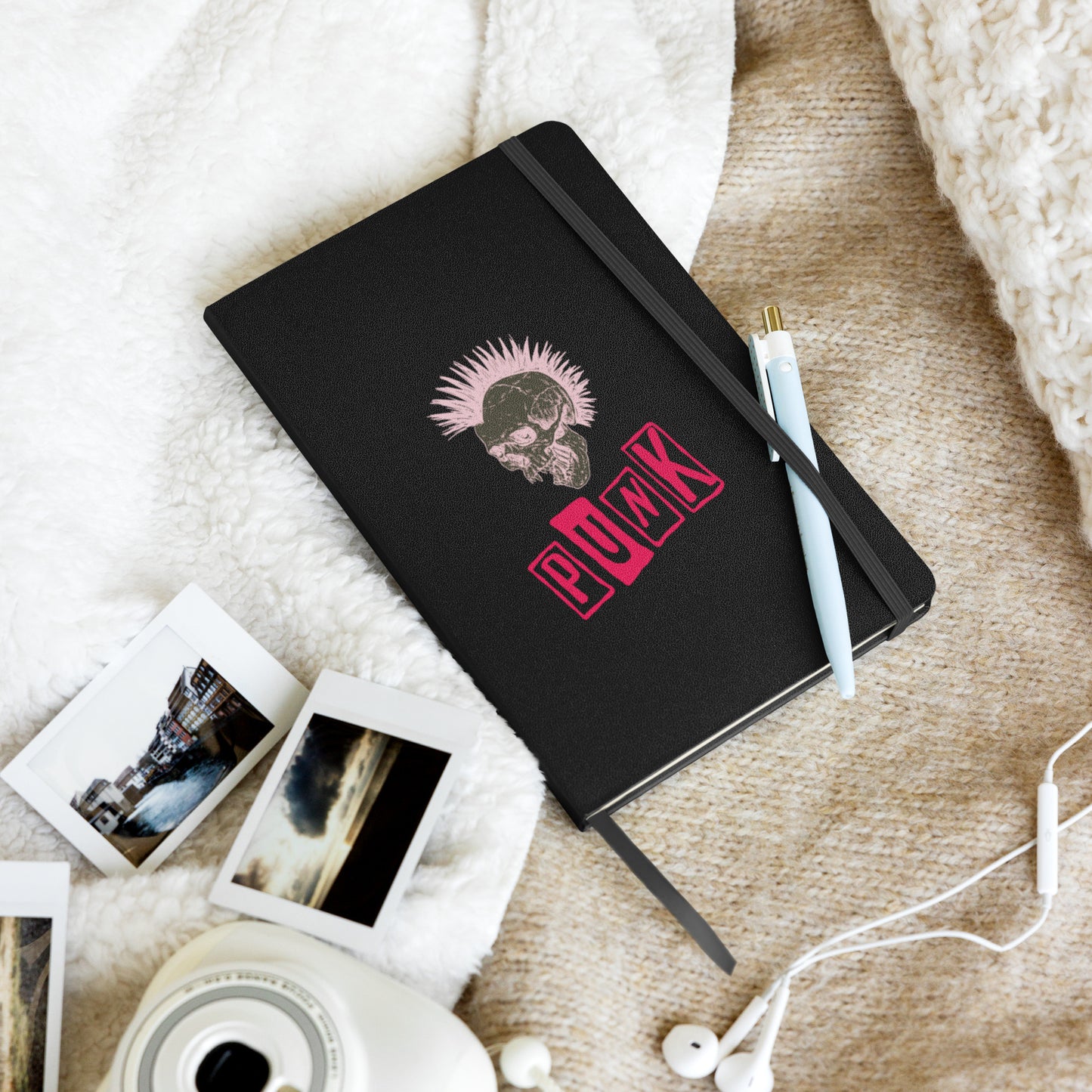 PUNK IS PINK HARDCOVER BOUND NOTEBOOK