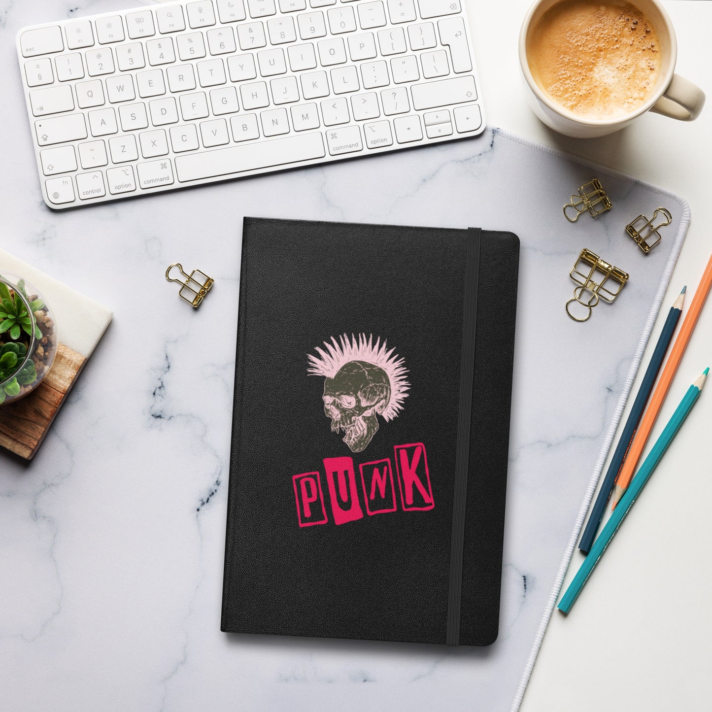 PUNK IS PINK HARDCOVER BOUND NOTEBOOK