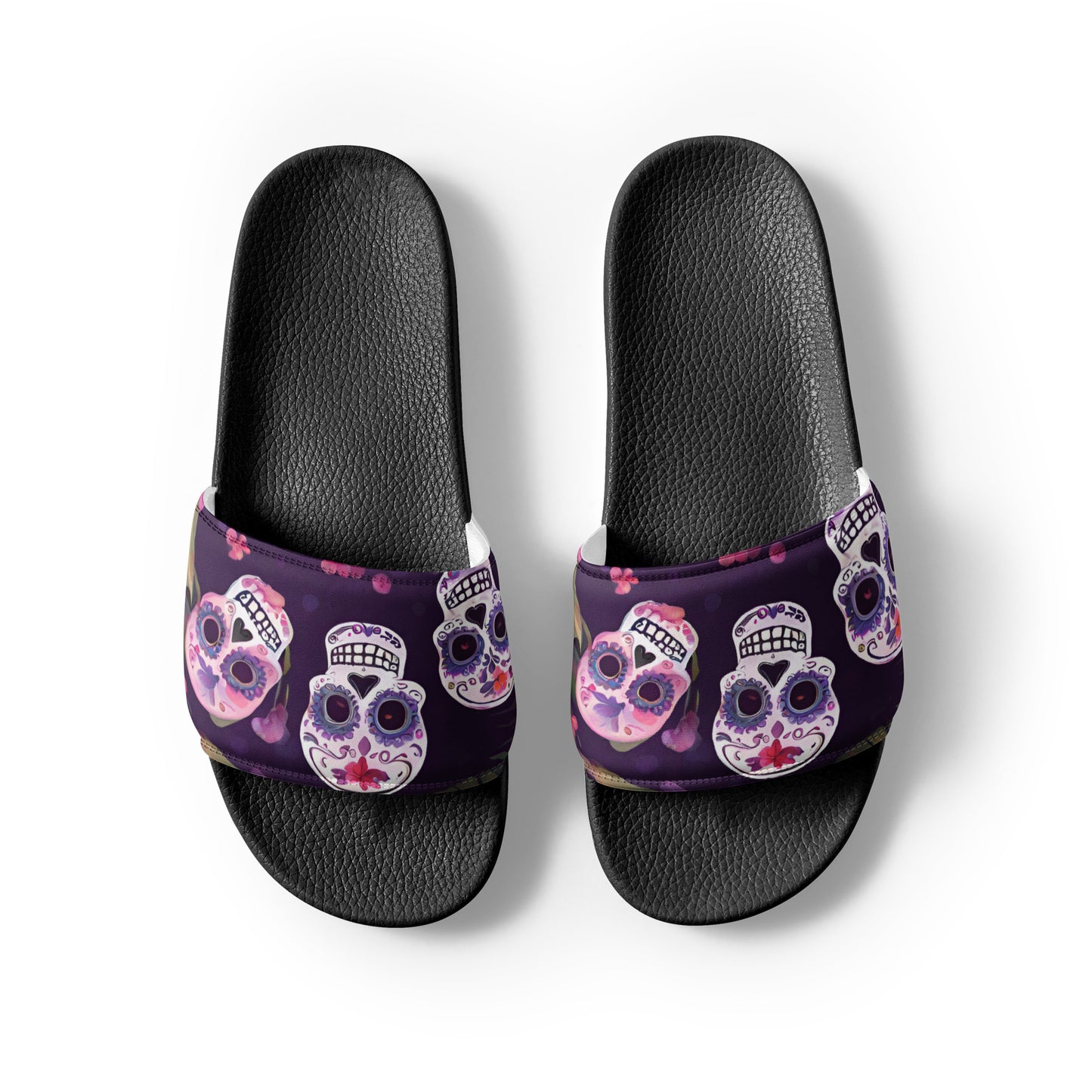 FOUR TROPICAL SKULLS MEN'S SLIDES