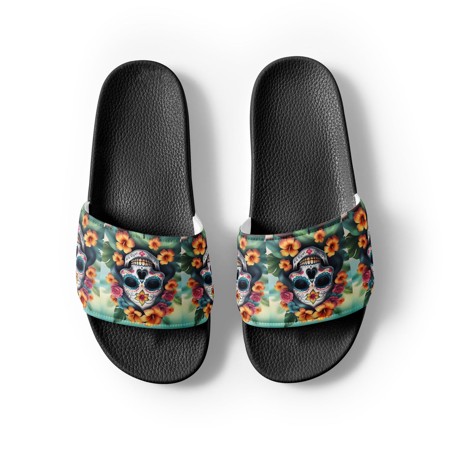 LADY SUGAR SKULL MEN'S SLIDES