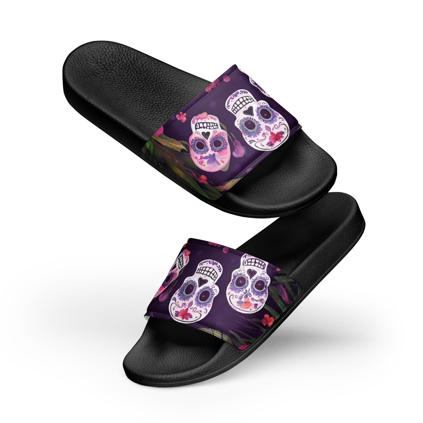 FOUR TROPICAL SKULLS MEN'S SLIDES