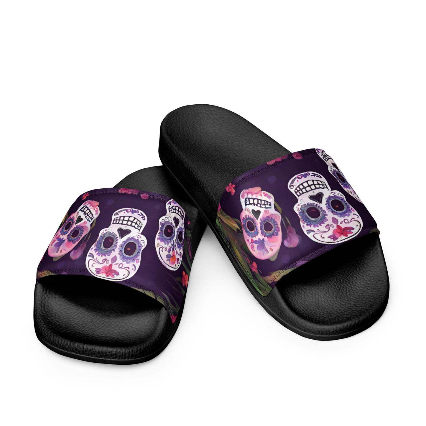 FOUR TROPICAL SKULLS MEN'S SLIDES