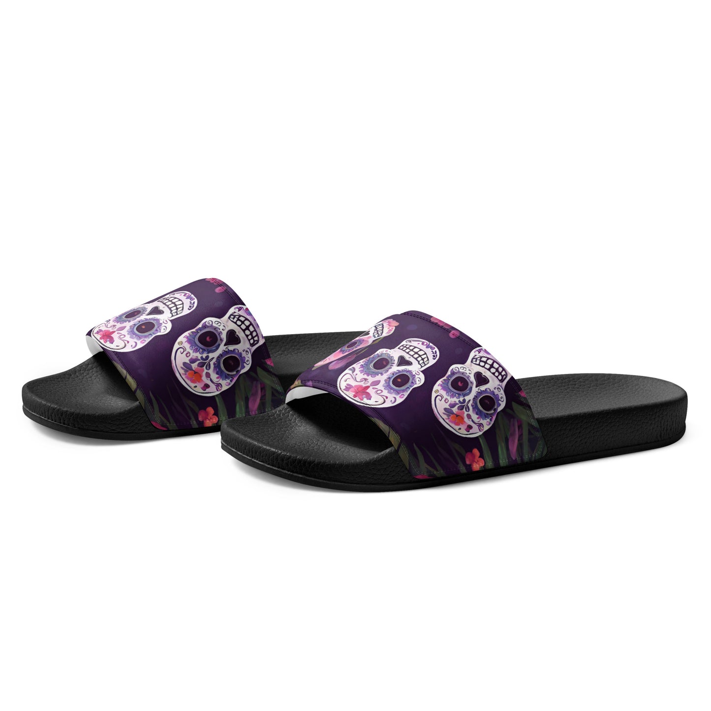 FOUR TROPICAL SKULLS MEN'S SLIDES