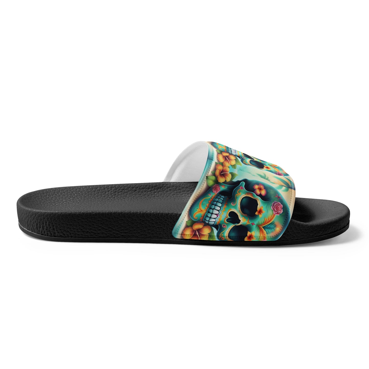 BLUE SKULL MEN'S SLIDES