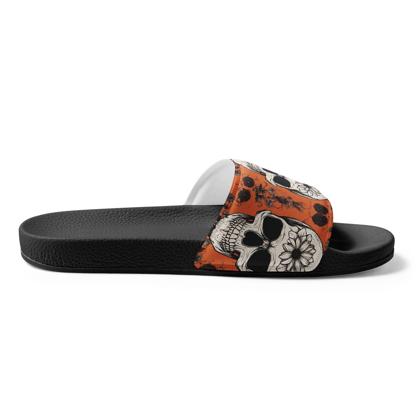 ORANGE FLOWER MEN'S SLIDES