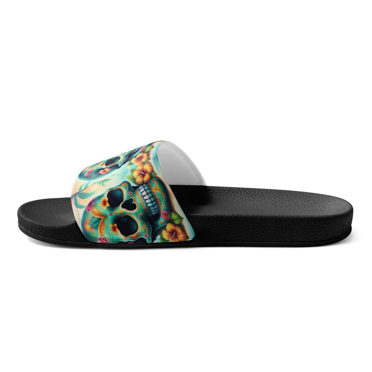 BLUE SKULL MEN'S SLIDES