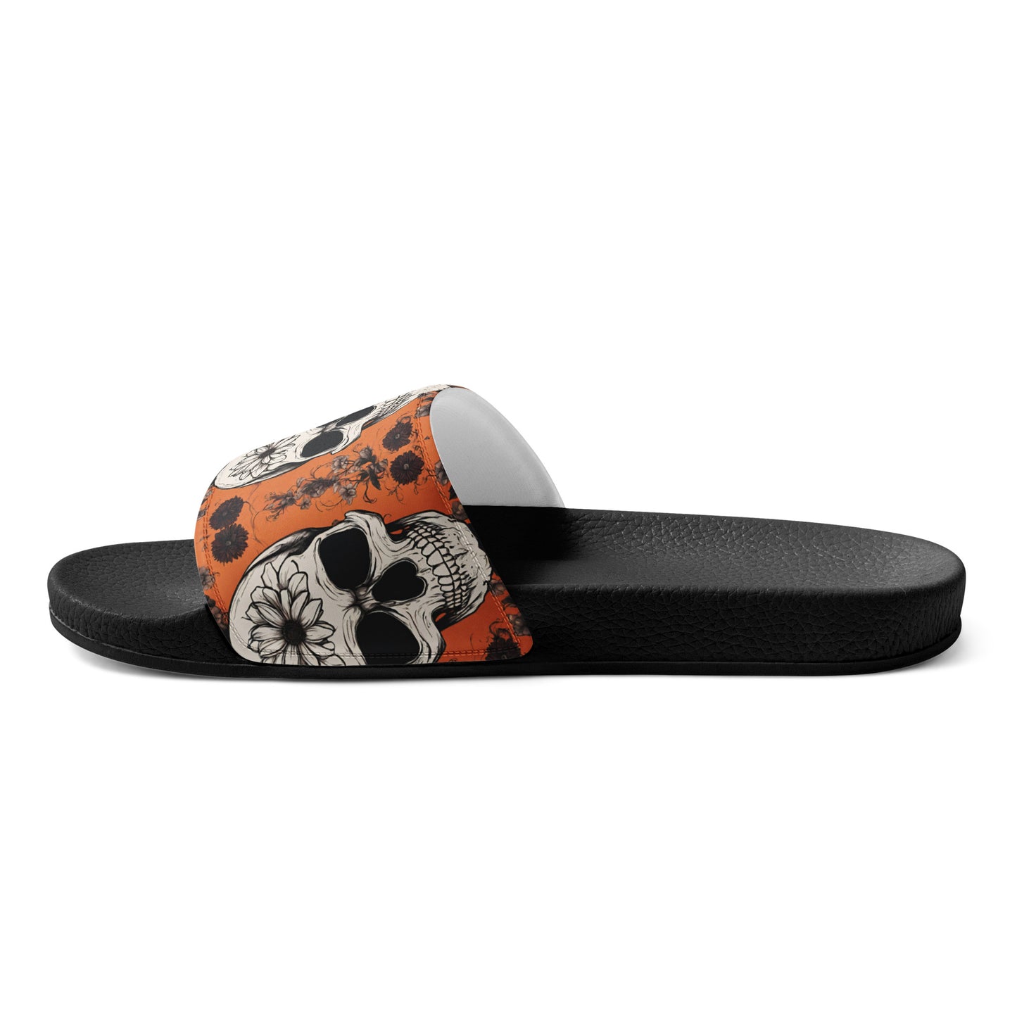 ORANGE FLOWER MEN'S SLIDES